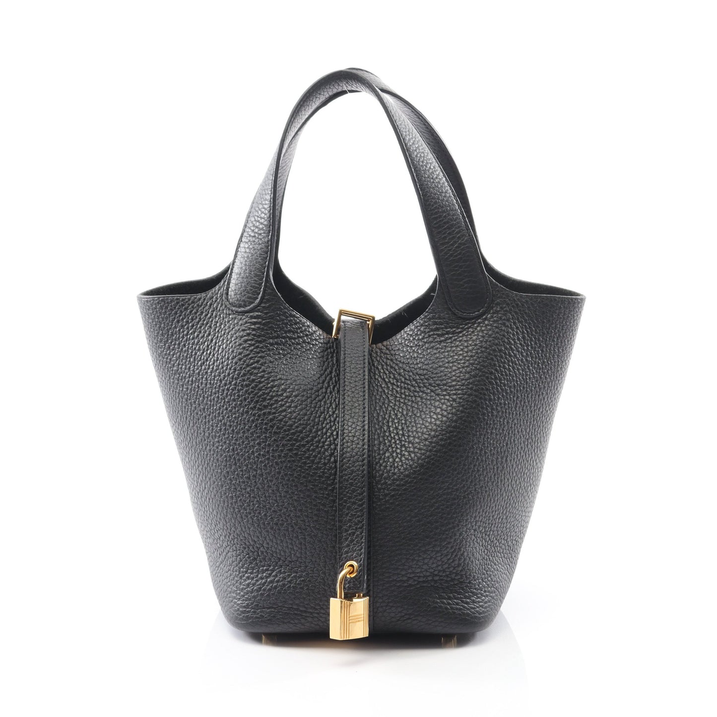 ピコタンロックPM ハンドバッグ トリヨンクレマンス ブラック ゴールド金具 Z刻印 エルメス バッグ HERMES