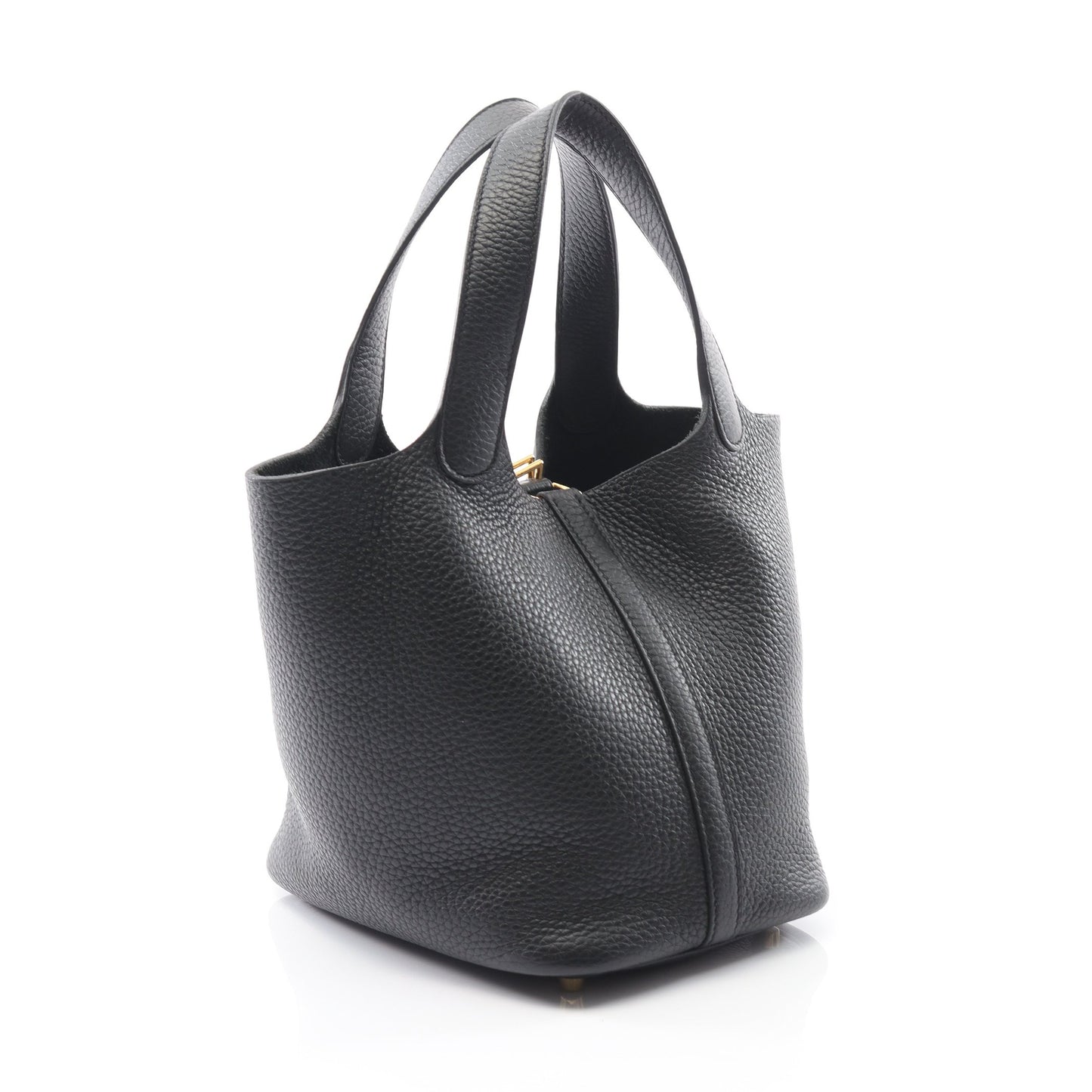 ピコタンロックPM ハンドバッグ トリヨンクレマンス ブラック ゴールド金具 Z刻印 エルメス バッグ HERMES