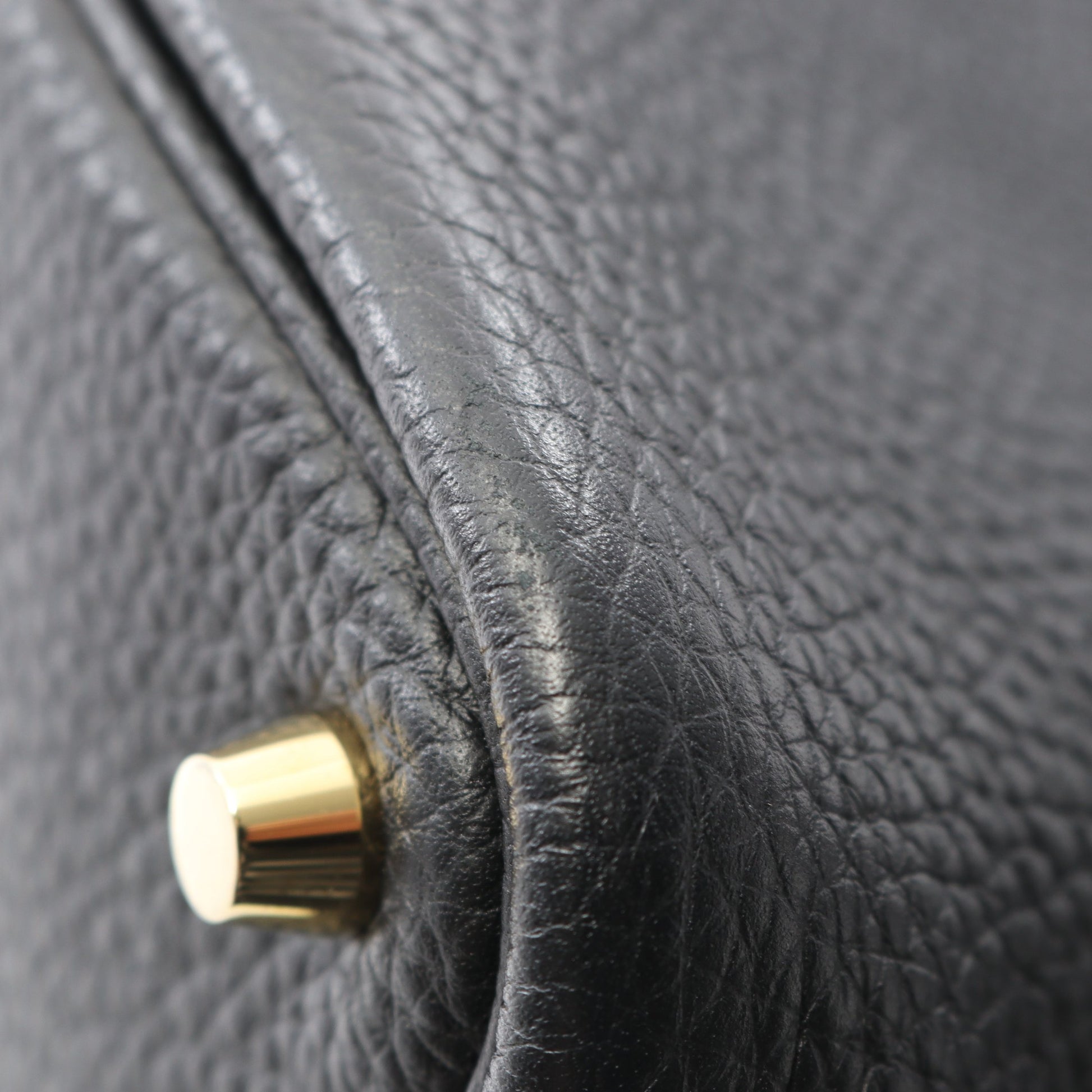 ピコタンロックPM ハンドバッグ トリヨンクレマンス ブラック ゴールド金具 Z刻印 エルメス バッグ HERMES