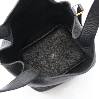 ピコタンロックPM ハンドバッグ トリヨンクレマンス ブラック ゴールド金具 Z刻印 エルメス バッグ HERMES