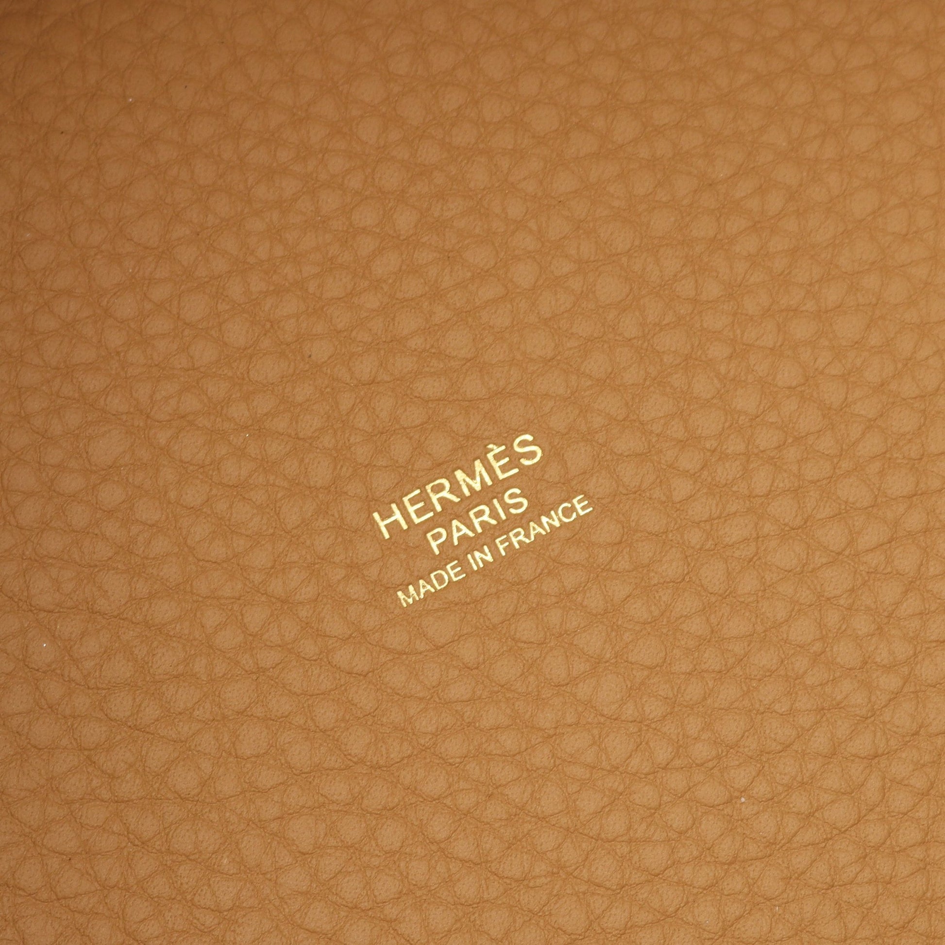 ピコタンロックPM ビスキュイ ハンドバッグ トリヨンクレマンス ベージュ ゴールド金具 W刻印 エルメス バッグ HERMES