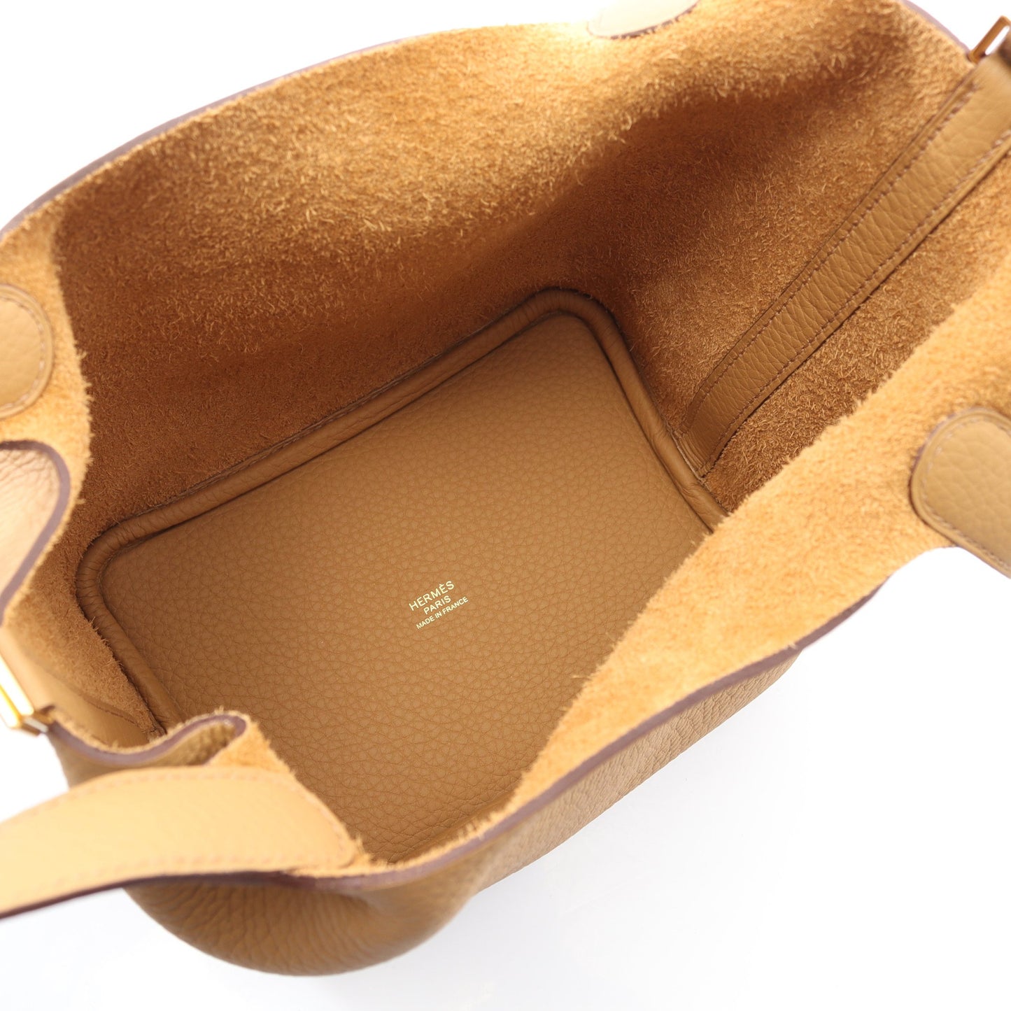 ピコタンロックPM ビスキュイ ハンドバッグ トリヨンクレマンス ベージュ ゴールド金具 W刻印 エルメス バッグ HERMES