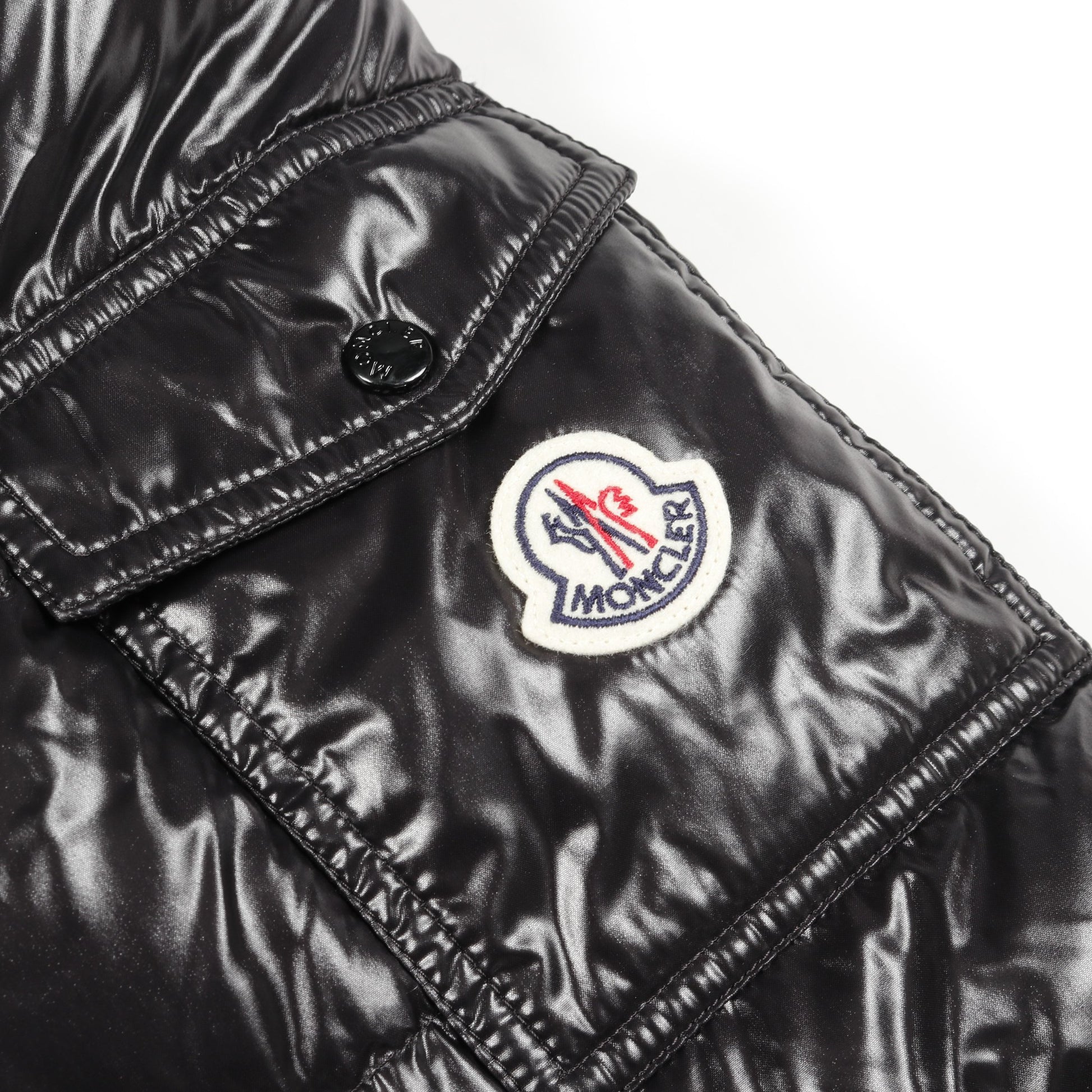 COURCELLES ダウンコート ナイロン ブラック フード付き 25AW モンクレール アウター MONCLER