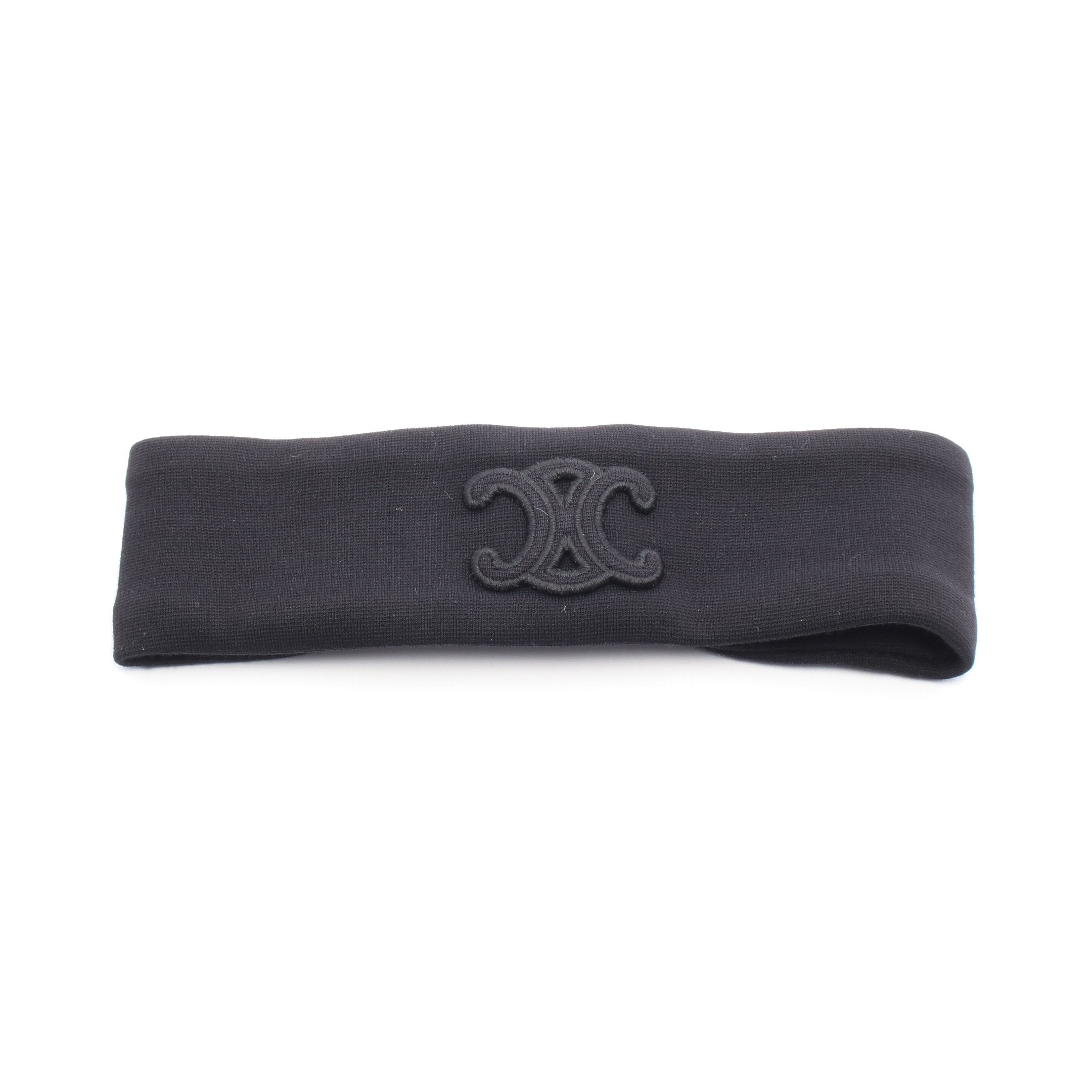 トリオンフ ヘアバンド ヘアアクセサリー ウール ブラック セリーヌ