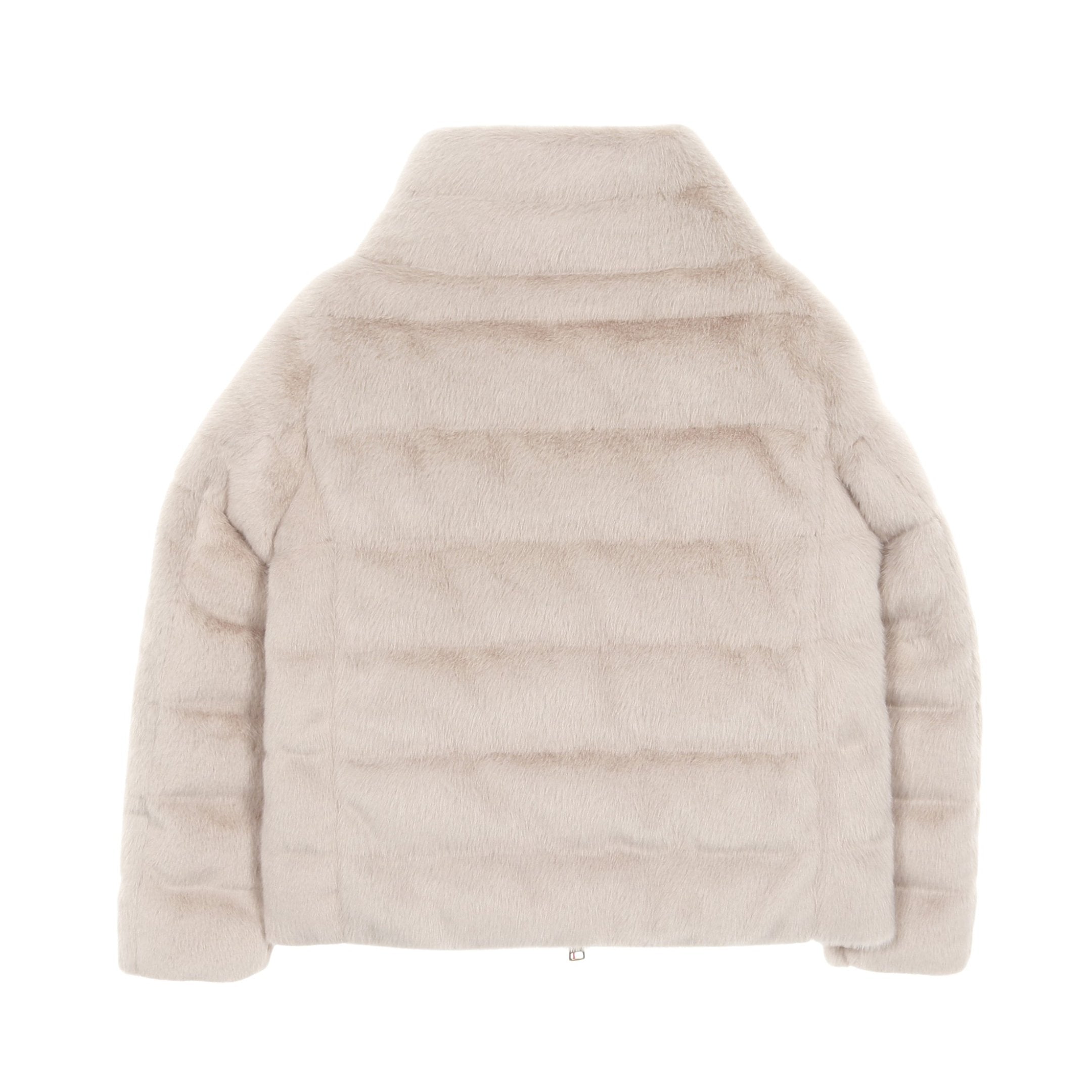 Herno ベージュ エコファー ダウンジャケット40 Herno ベージュ エコファー ダウンジャケット40 アプトマガジン