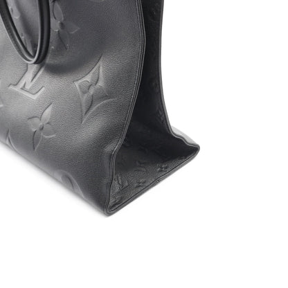 オンザゴーGM モノグラムアンプラント ノワール ショルダーバッグ トートバッグ レザー ブラック 2WAY ルイヴィトン バッグ LOUIS VUITTON