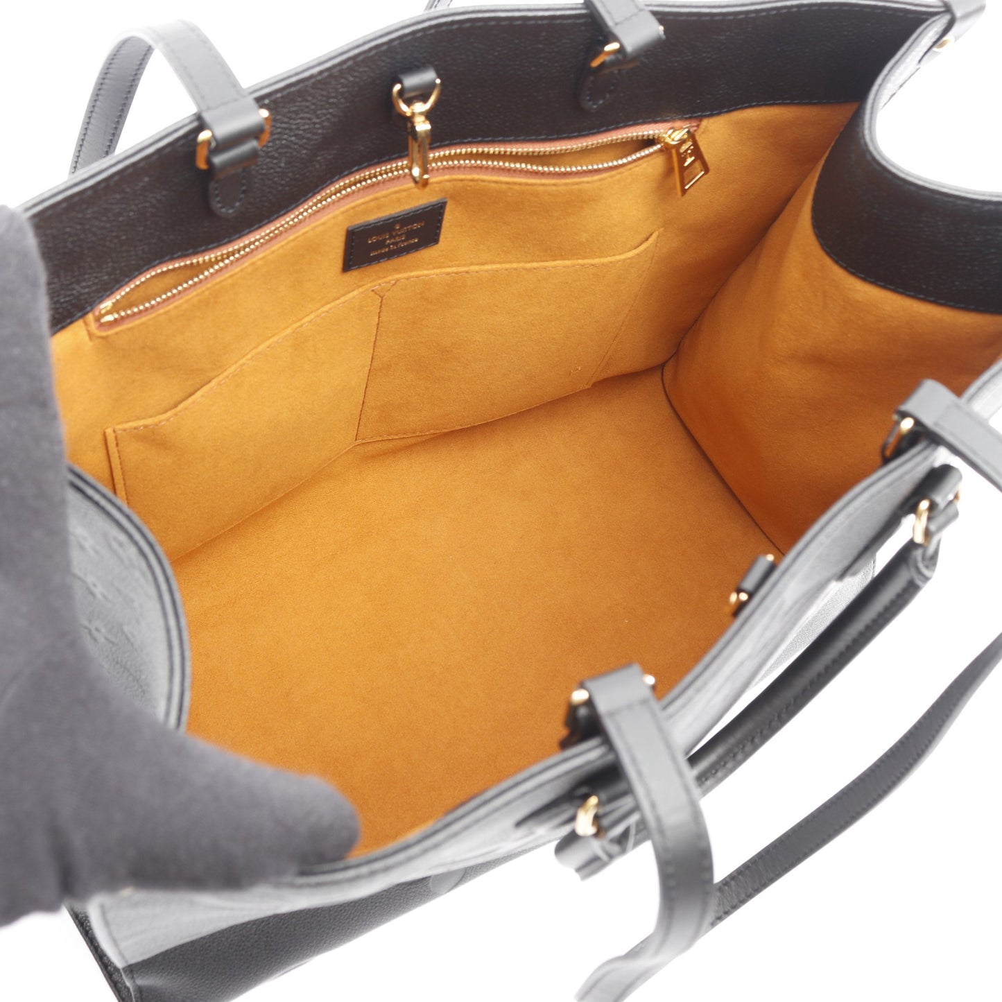 オンザゴーGM モノグラムアンプラント ノワール ショルダーバッグ トートバッグ レザー ブラック 2WAY ルイヴィトン バッグ LOUIS VUITTON