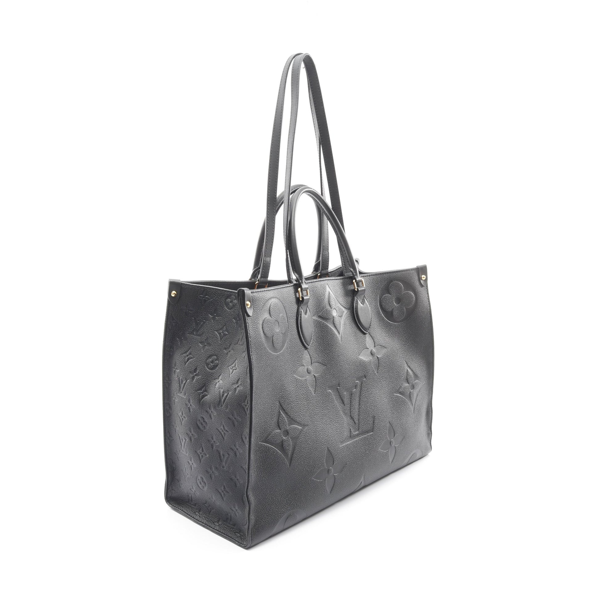 オンザゴーGM モノグラムアンプラント ノワール ショルダーバッグ トートバッグ レザー ブラック 2WAY ルイヴィトン バッグ LOUIS VUITTON