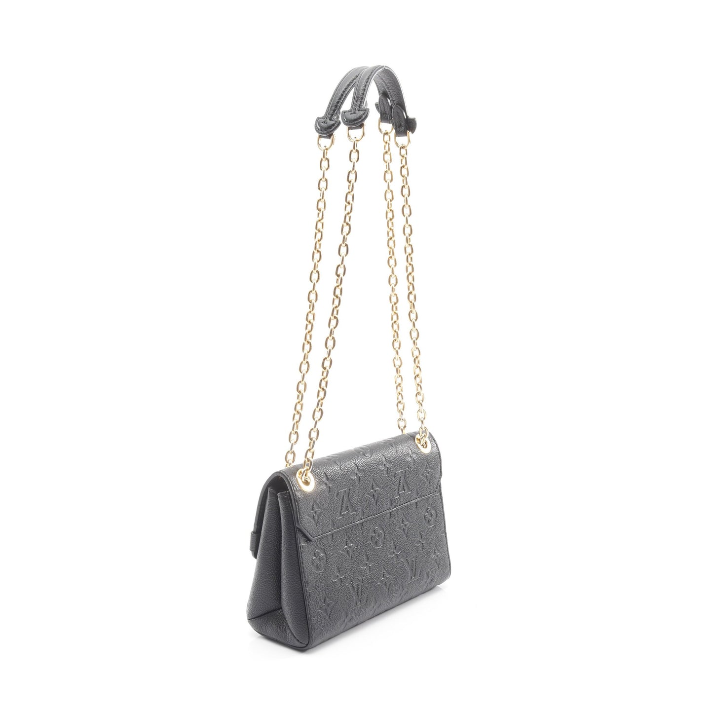 ヴァヴァンBB モノグラムアンプラント ノワール Wチェーンショルダーバッグ レザー ブラック ルイヴィトン バッグ LOUIS VUITTON