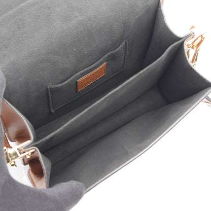 ドーフィーヌ MINI モノグラムリバース ショルダーバッグ PVC レザー ブラウン ベージュ ルイヴィトン バッグ LOUIS VUITTON