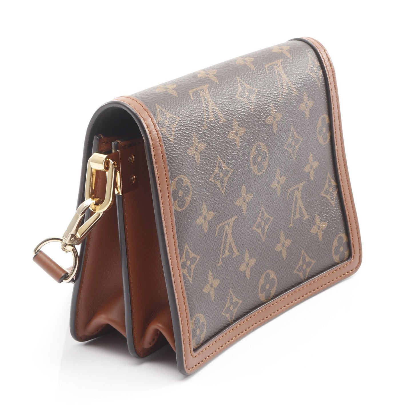 ドーフィーヌ MINI モノグラムリバース ショルダーバッグ PVC レザー ブラウン ベージュ ルイヴィトン バッグ LOUIS VUITTON