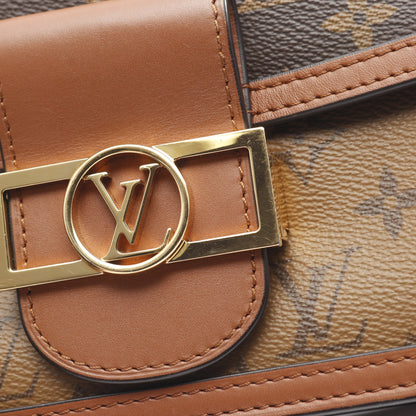 ドーフィーヌ MINI モノグラムリバース ショルダーバッグ PVC レザー ブラウン ベージュ ルイヴィトン バッグ LOUIS VUITTON