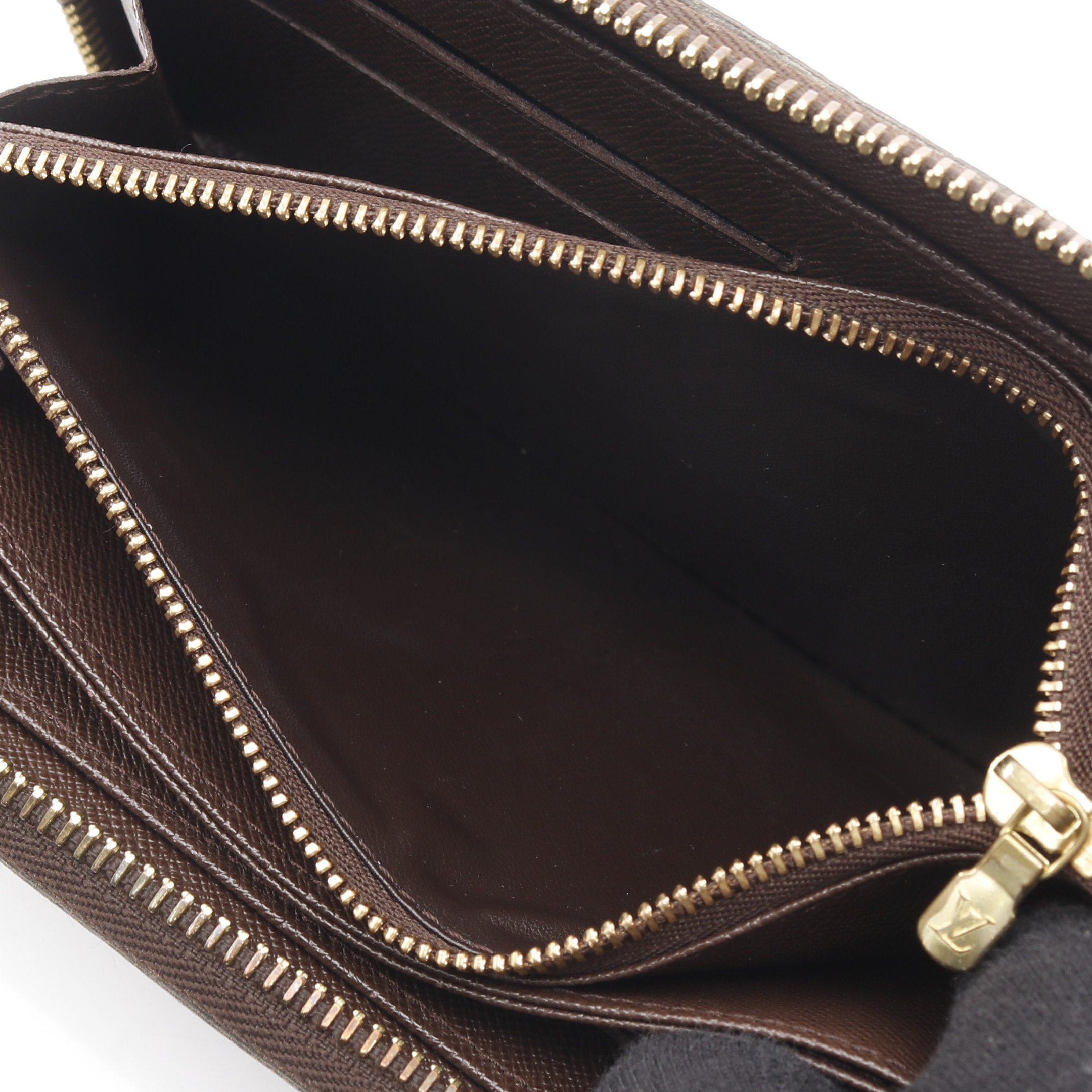 ジッピーウォレット ダミエエベヌ ラウンドファスナー長財布 PVC