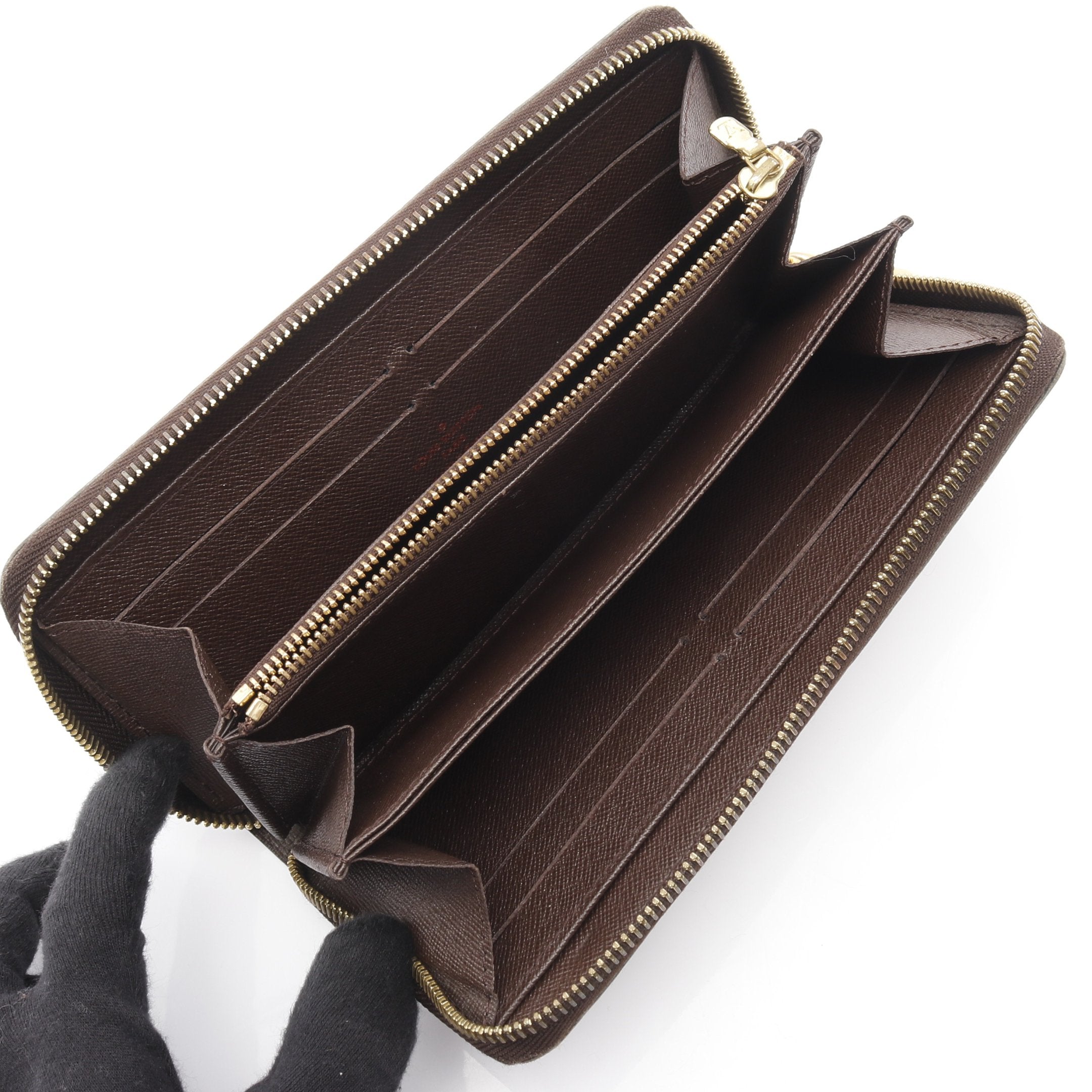 ジッピーウォレット ダミエエベヌ ラウンドファスナー長財布 PVC