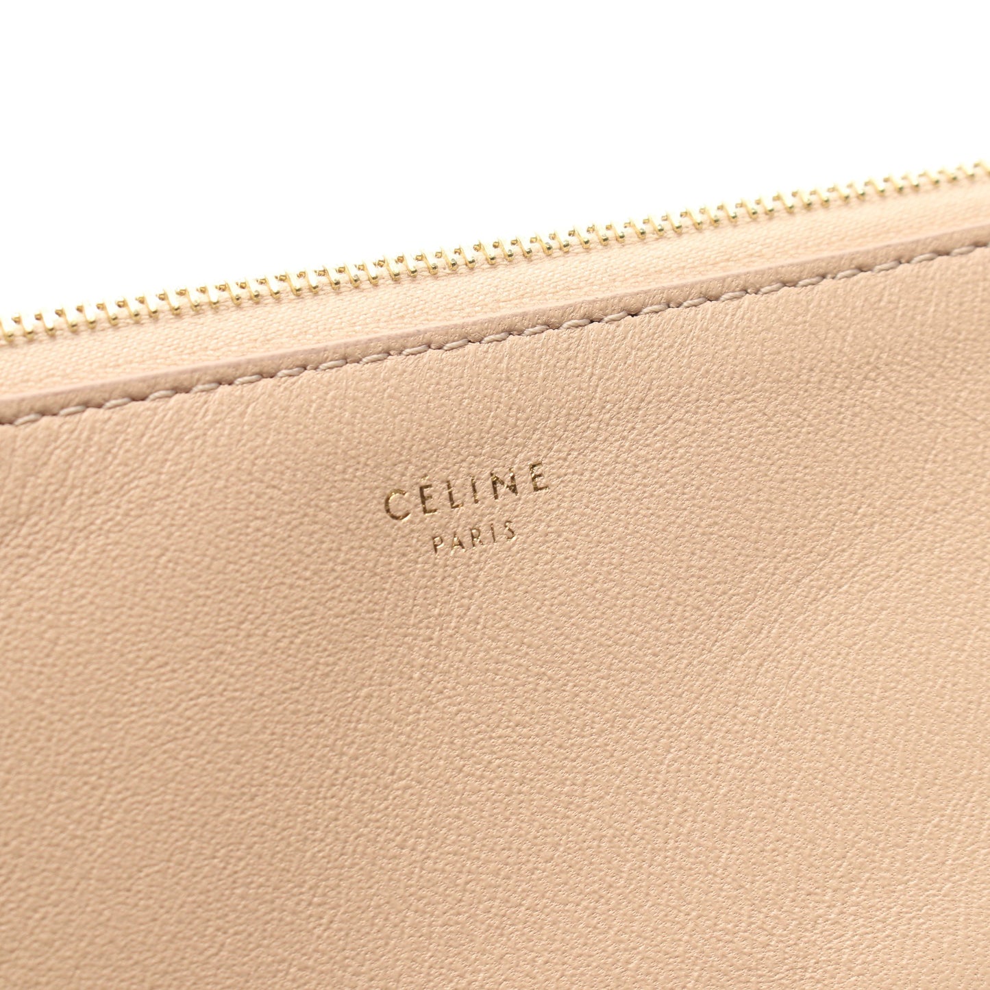 クラッチバッグ レザー ライトベージュ グレーベージュ セリーヌ バッグ CELINE