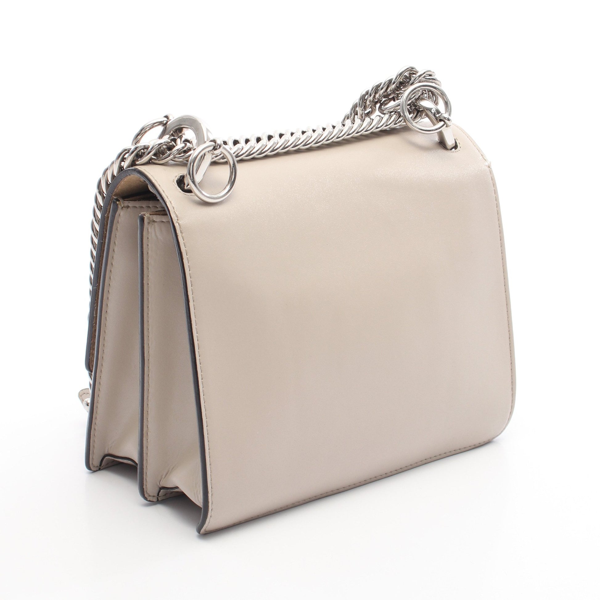 MINI KAN I ミニ キャナイ チェーンショルダーバッグ レザー ベージュ フェンディ バッグ FENDI