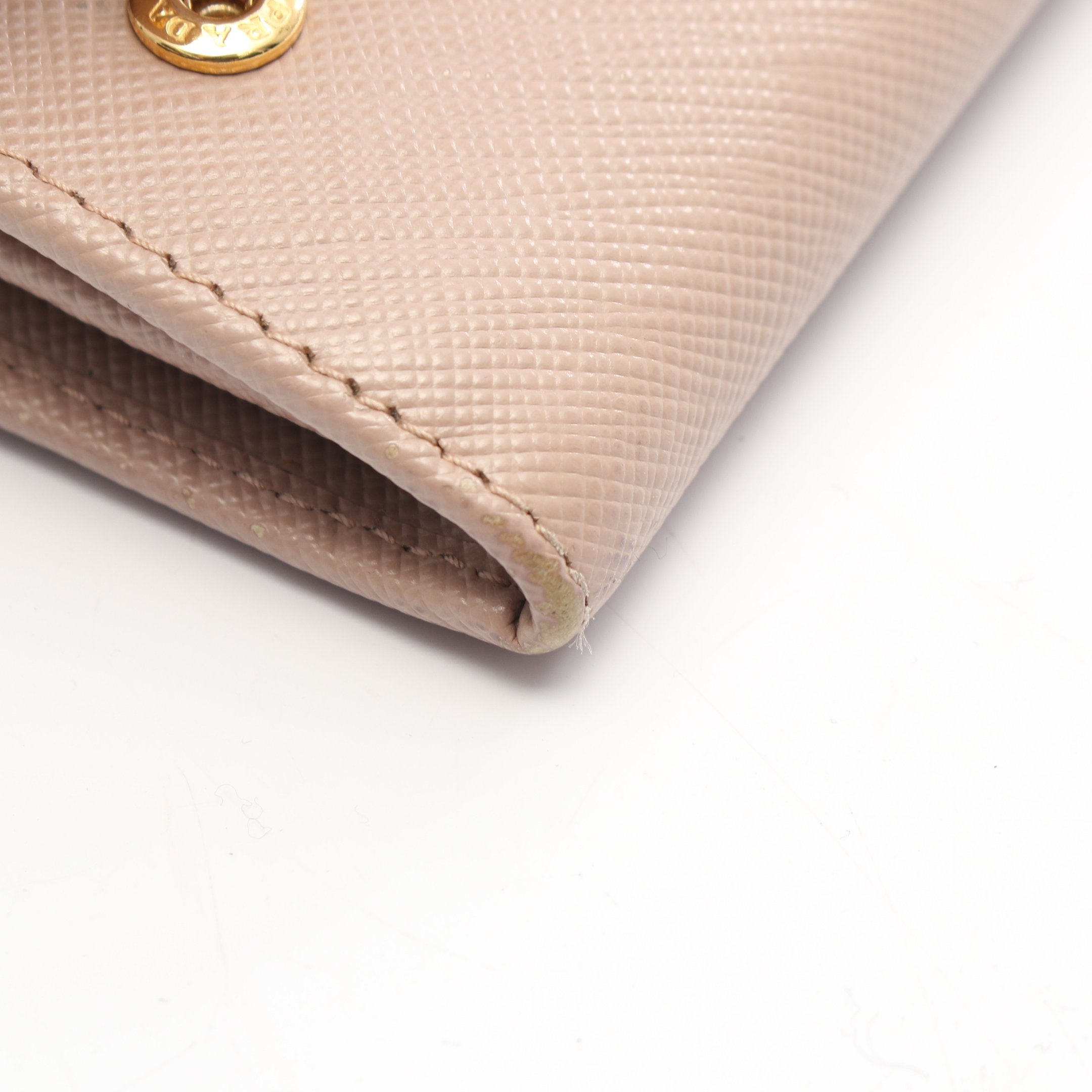 SAFFIANO FIOCCO 二つ折り長財布 サフィアーノレザー ピンクベージュ