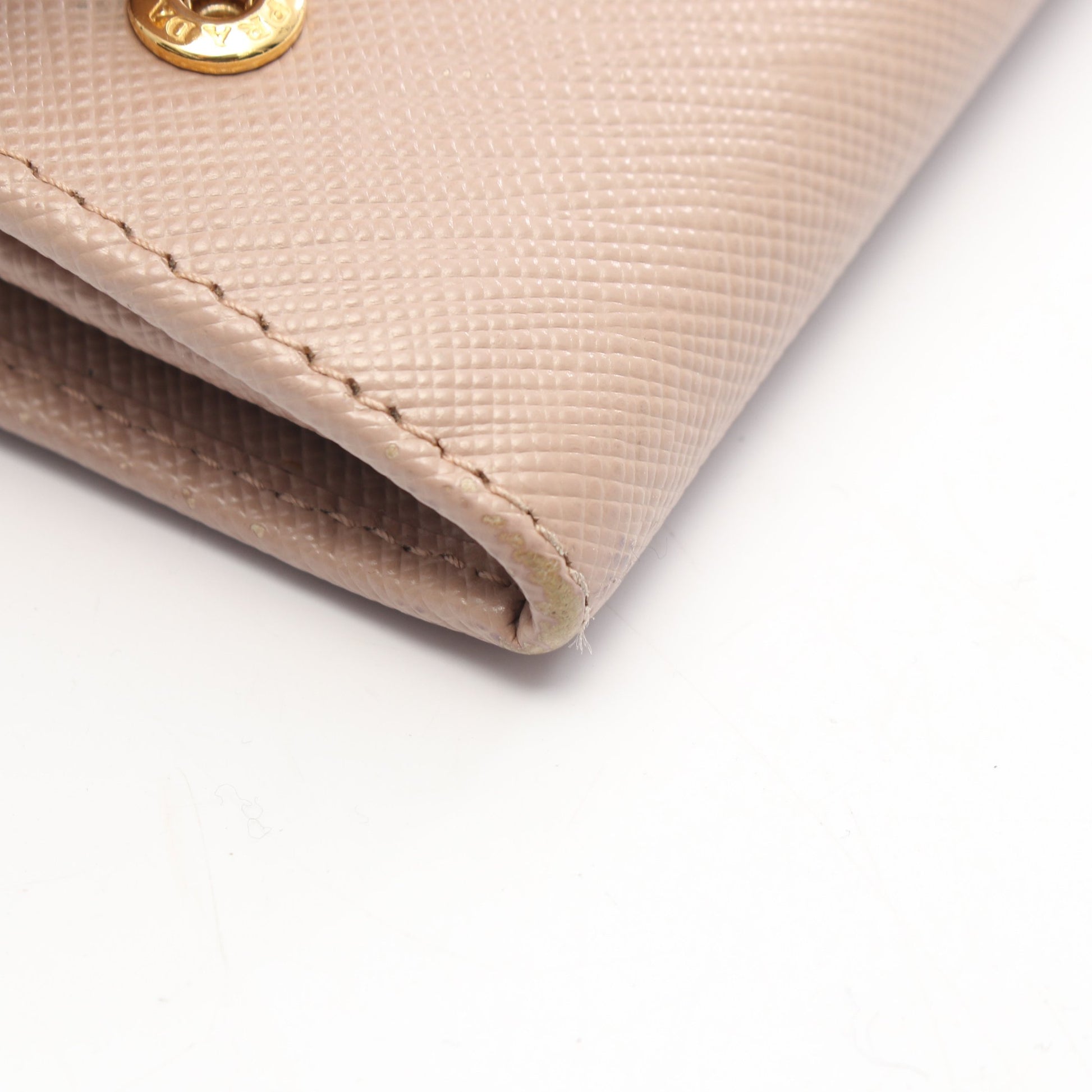 SAFFIANO FIOCCO 二つ折り長財布 サフィアーノレザー ピンクベージュ 