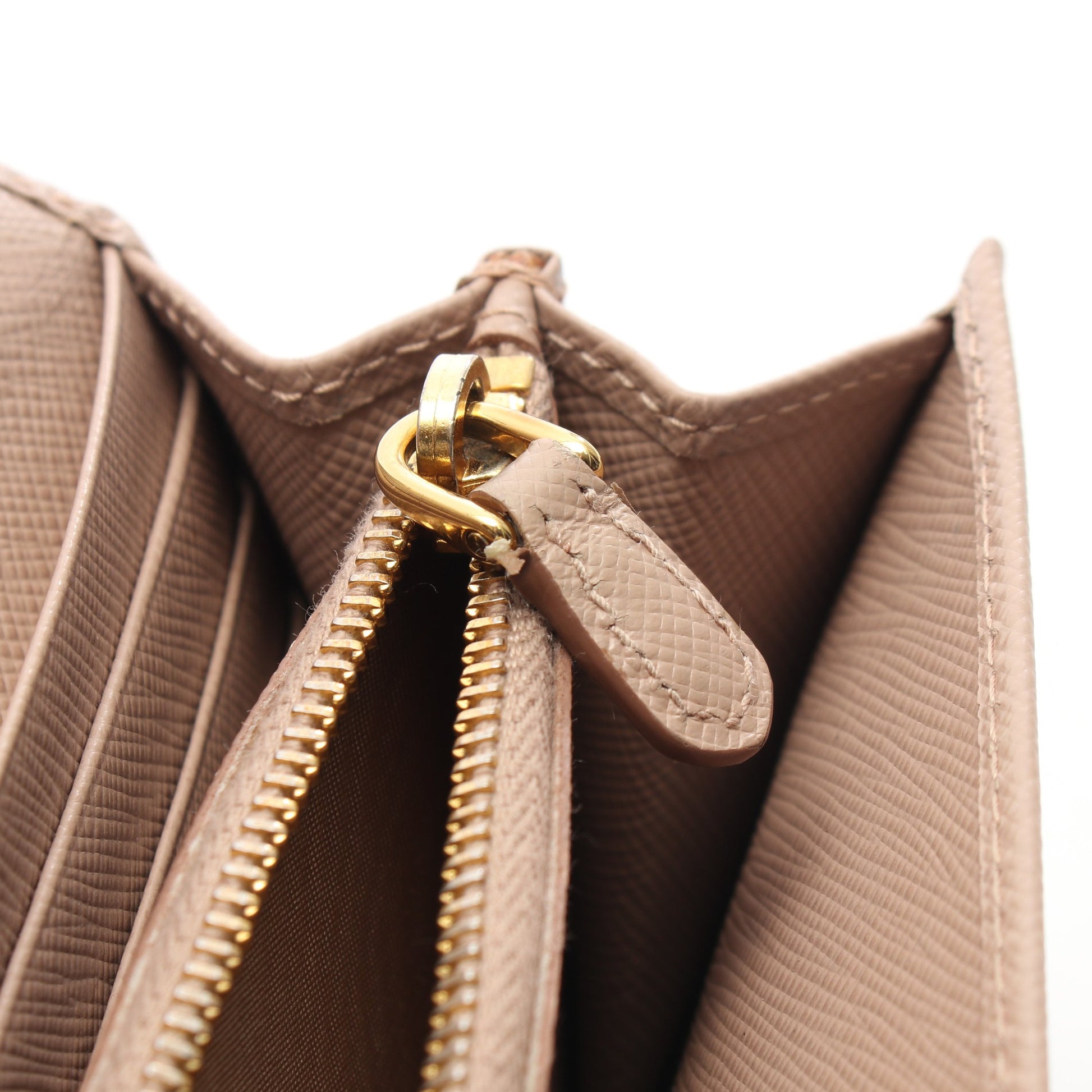 SAFFIANO FIOCCO 二つ折り長財布 サフィアーノレザー ピンクベージュ 