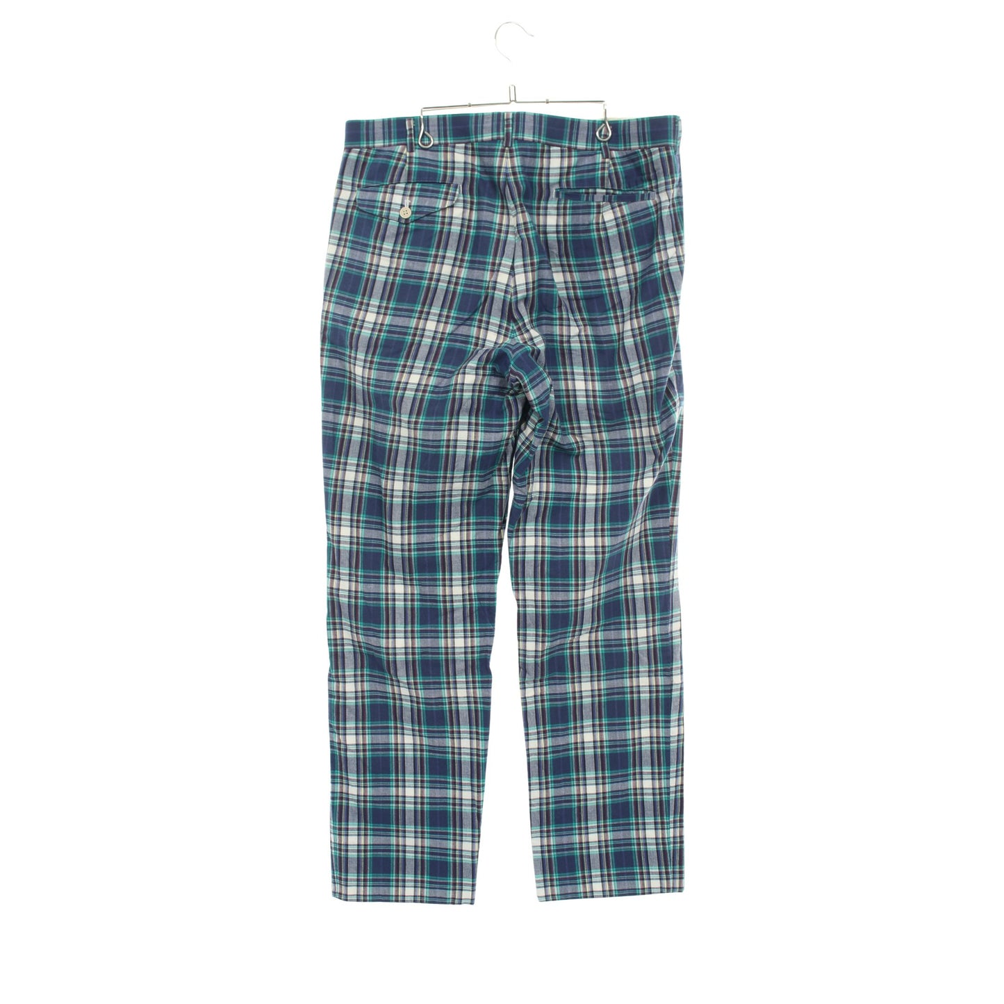 パンツ マドラスチェック コットン ブルー マルチカラー コムデギャルソンオムプリュス ボトムス COMME des GARCONS HOMME PLUS
