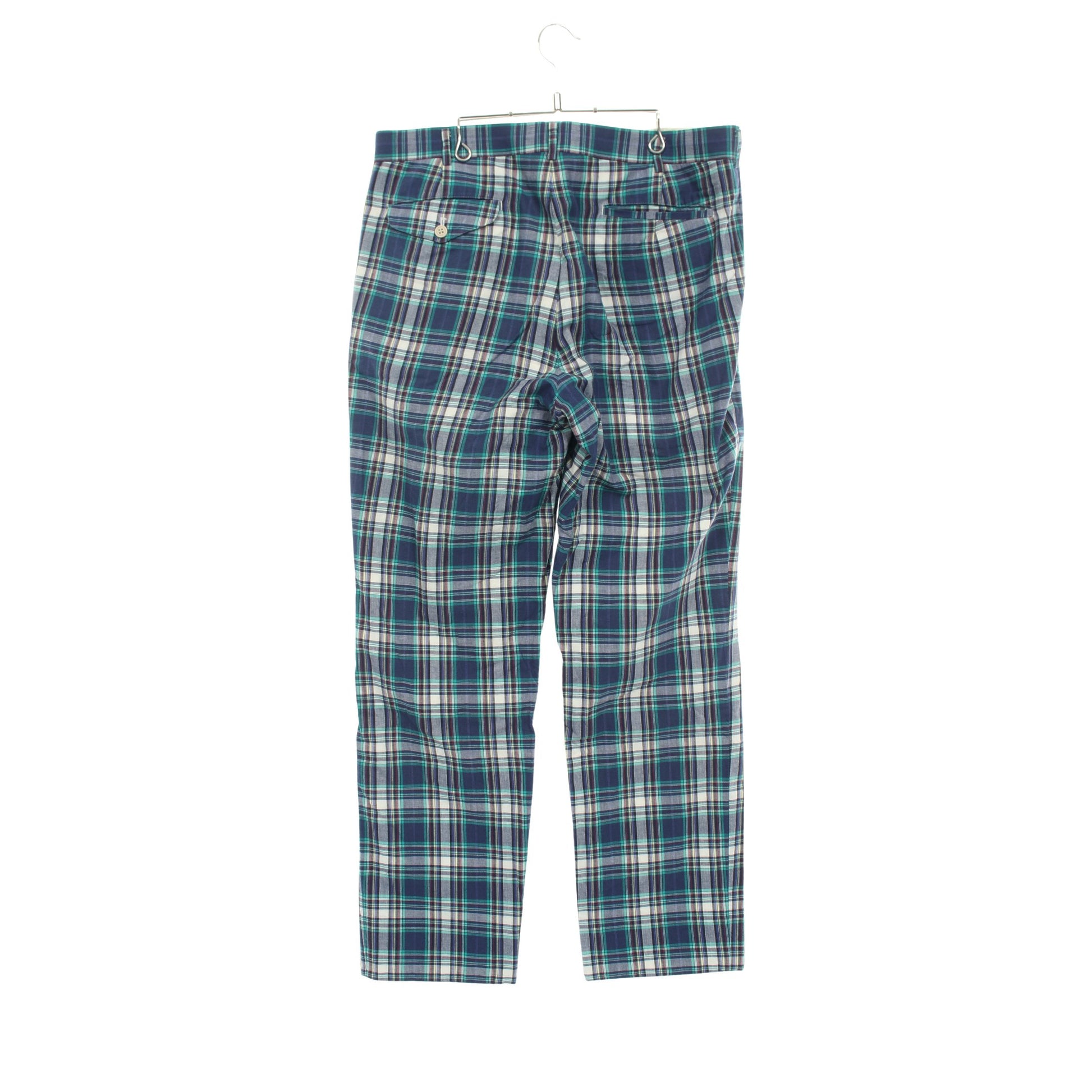 パンツ マドラスチェック コットン ブルー マルチカラー コムデギャルソンオムプリュス ボトムス COMME des GARCONS HOMME PLUS
