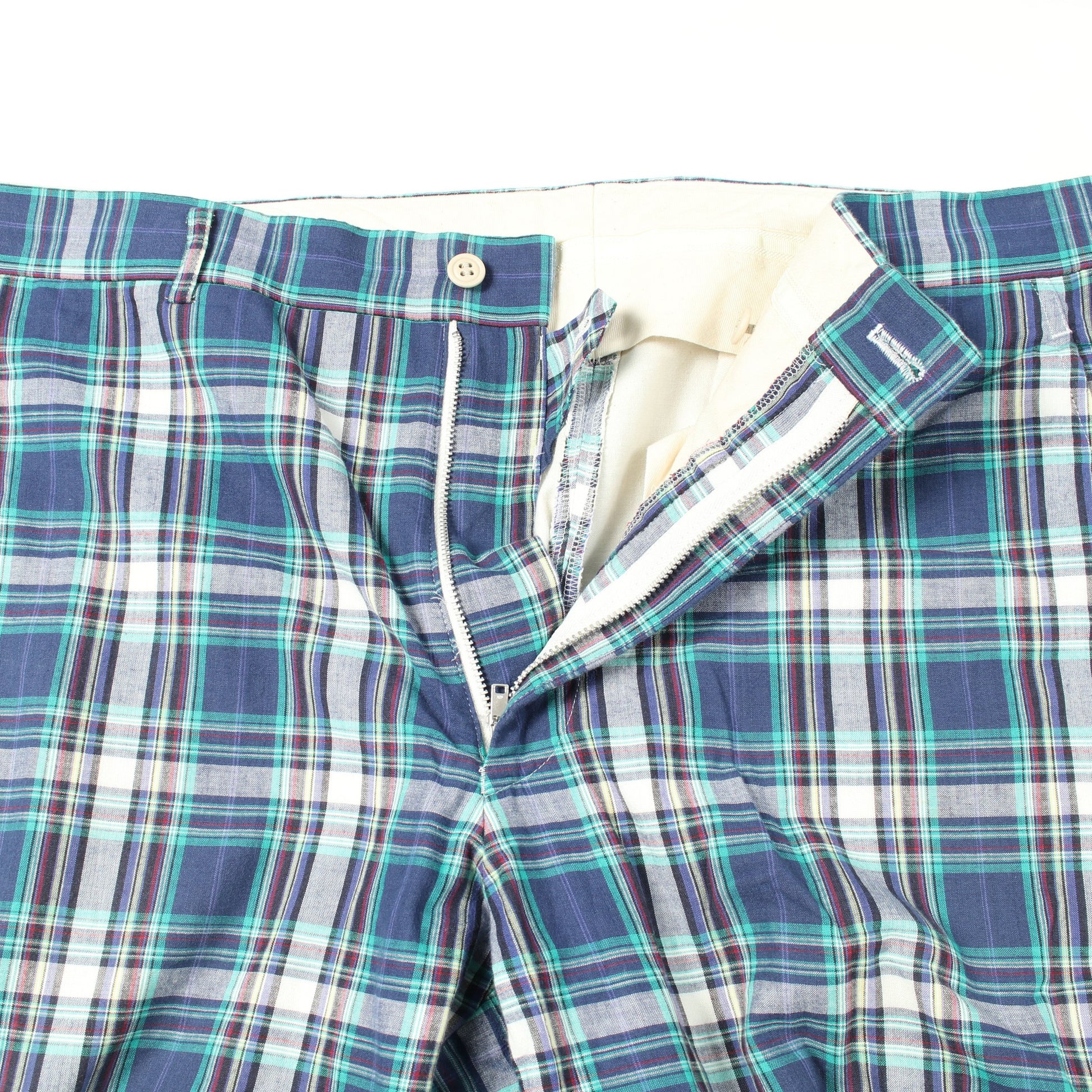 パンツ マドラスチェック コットン ブルー マルチカラー コムデギャルソンオムプリュス ボトムス COMME des GARCONS HOMME PLUS