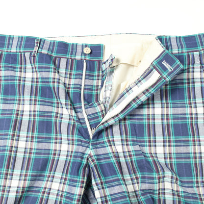 パンツ マドラスチェック コットン ブルー マルチカラー コムデギャルソンオムプリュス ボトムス COMME des GARCONS HOMME PLUS