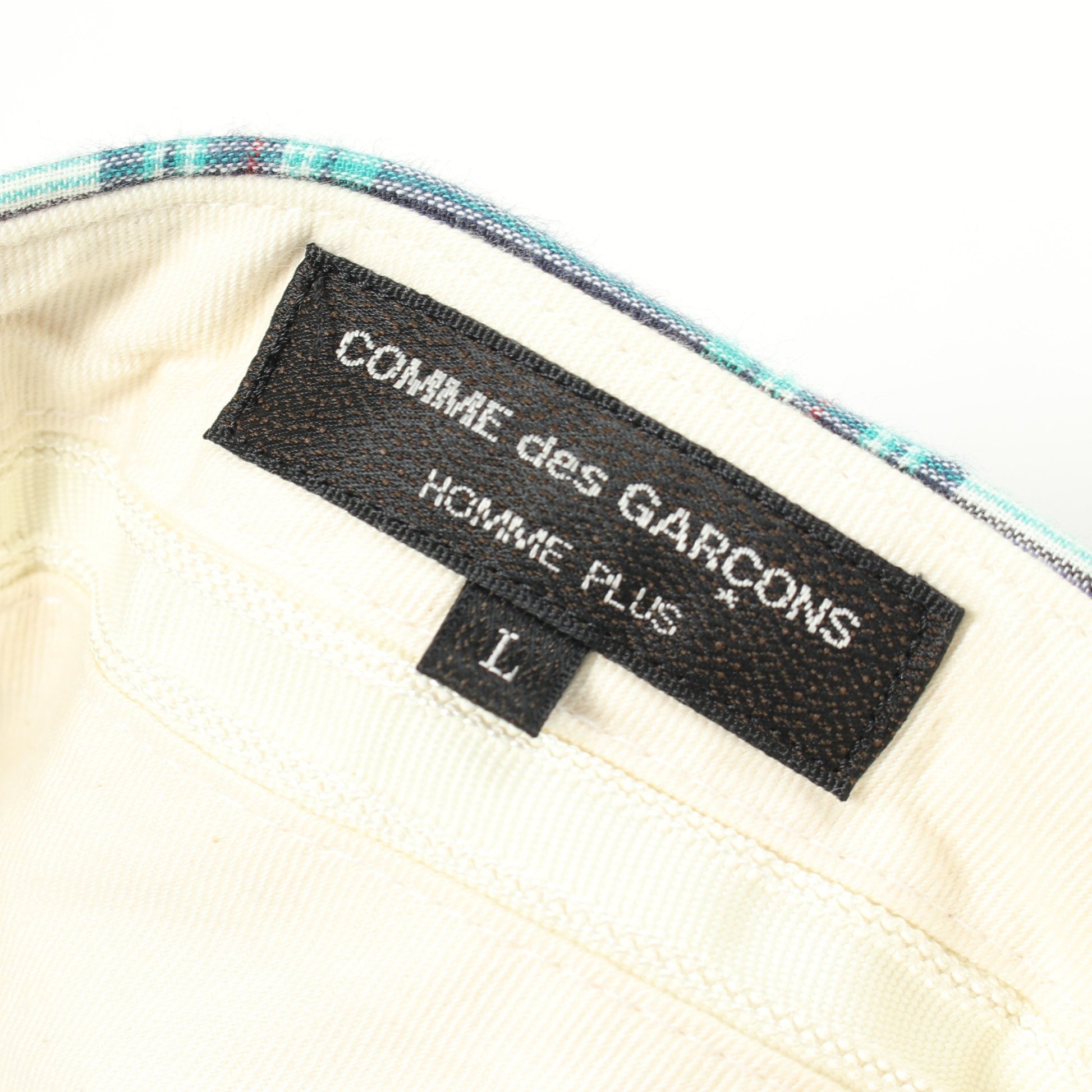 パンツ マドラスチェック コットン ブルー マルチカラー コムデギャルソンオムプリュス ボトムス COMME des GARCONS HOMME PLUS