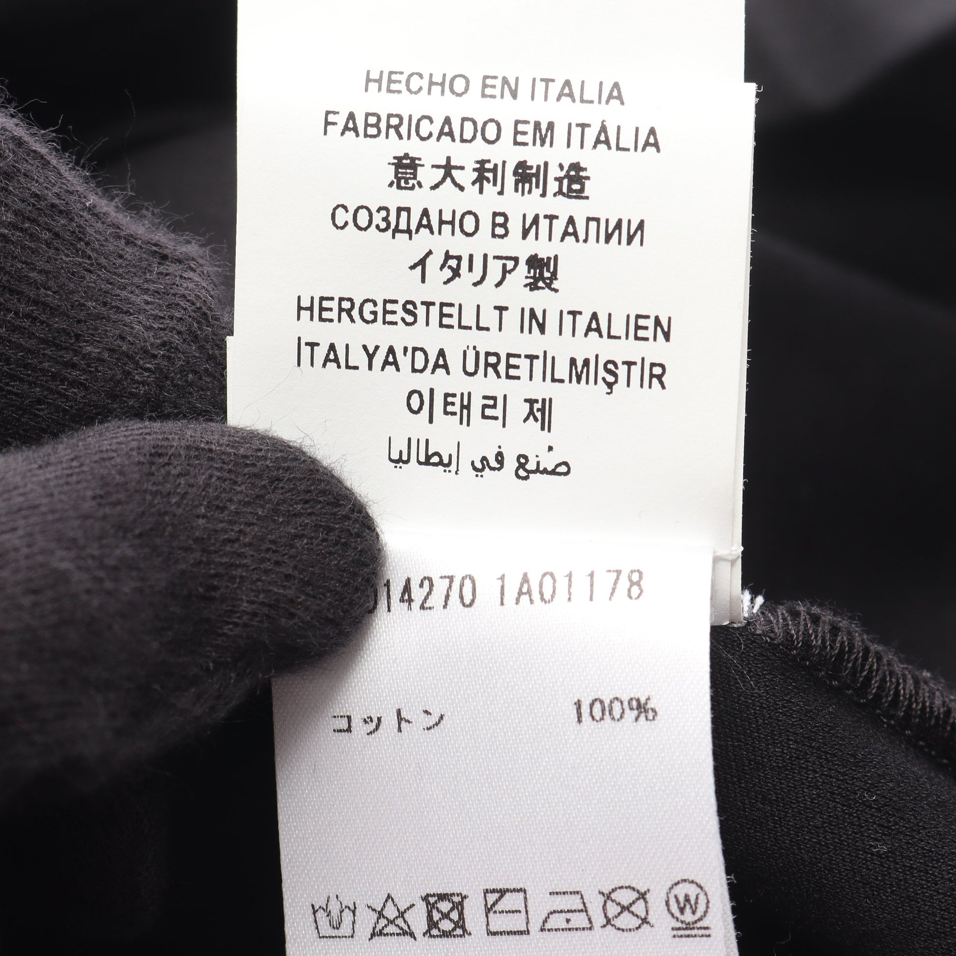 メデューサ Tシャツ クルーネック 半袖 スパンコール コットン ブラック ヴェルサーチ トップス Versace
