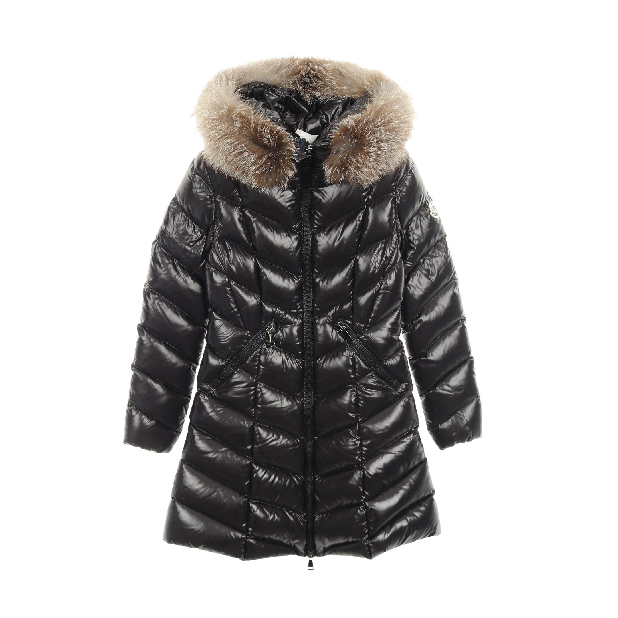 FULMARUS ダウンコート ナイロン ブラック フード付き モンクレール