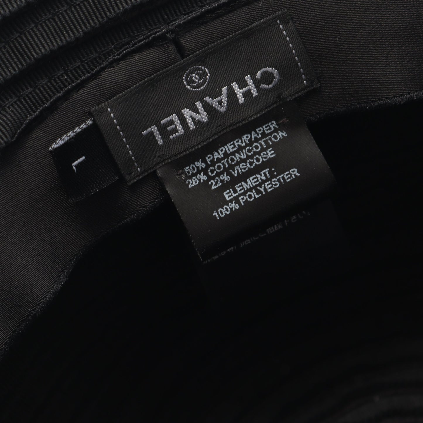 ココマーク バケットハット 帽子 ファブリック ブラック ホワイト シャネル 財布・小物 CHANEL