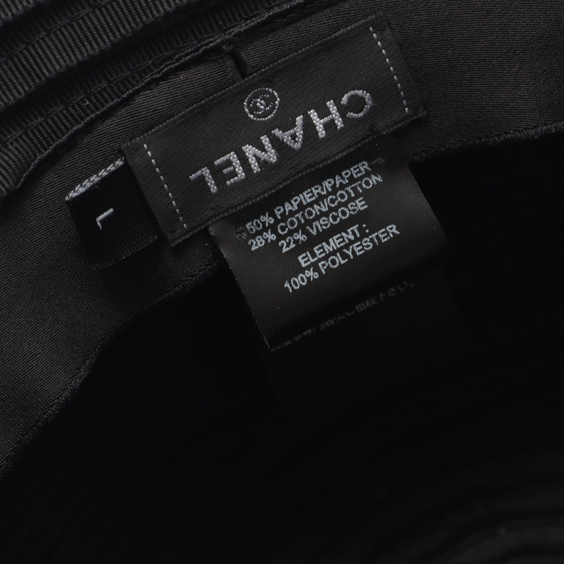 ココマーク バケットハット 帽子 ファブリック ブラック ホワイト シャネル 財布・小物 CHANEL