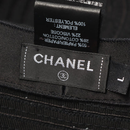 ココマーク バケットハット 帽子 ファブリック ブラック ホワイト シャネル 財布・小物 CHANEL