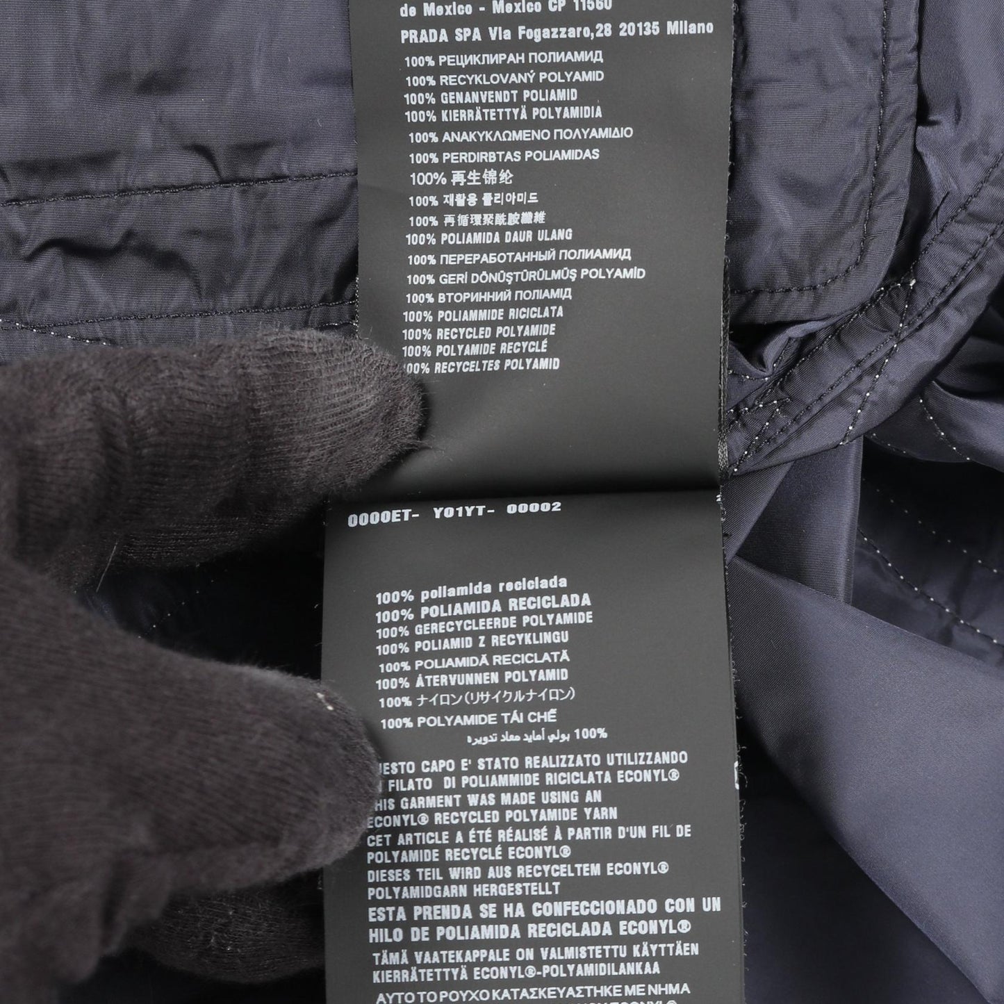ライトウェイト Re-Nylon ブルゾンジャケット ブルゾン ナイロン ネイビー ホワイト プラダ アウター PRADA