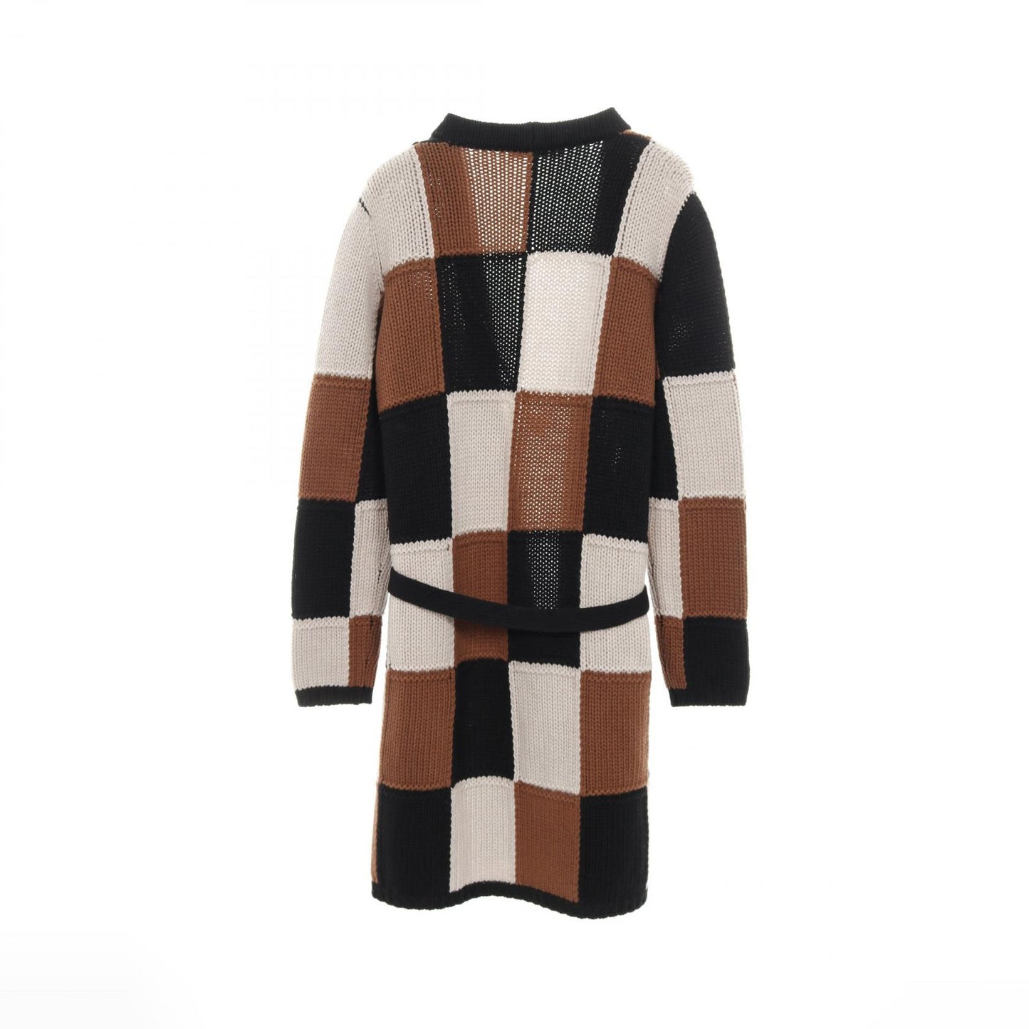 カーディガン パッチワーク ウール カシミヤ ブラウン ブラック ベージュ マックスマーラ トップス Max Mara