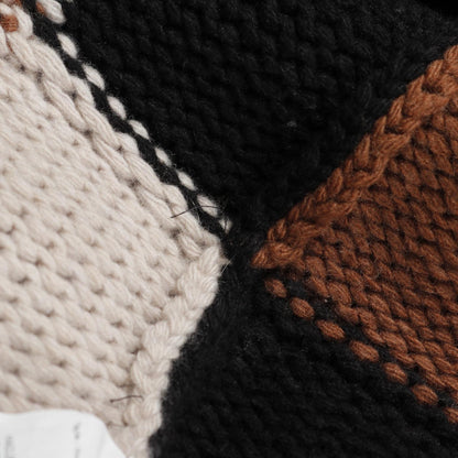 カーディガン パッチワーク ウール カシミヤ ブラウン ブラック ベージュ マックスマーラ トップス Max Mara