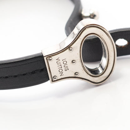 ブラスレ アーカイブ ブレスレット レザー ブラック シルバー ルイヴィトン アクセサリー LOUIS VUITTON