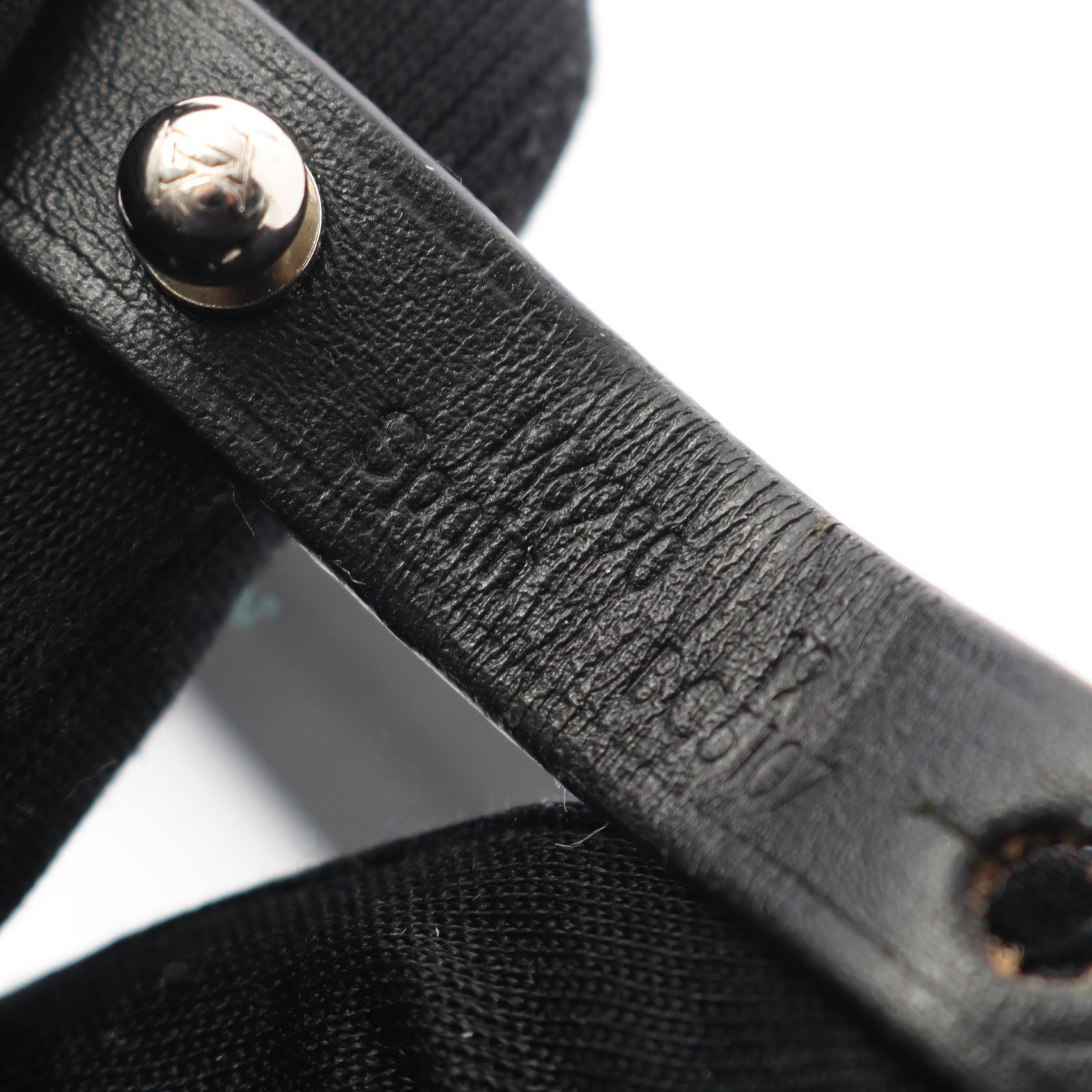 ブラスレ アーカイブ ブレスレット レザー ブラック シルバー ルイ