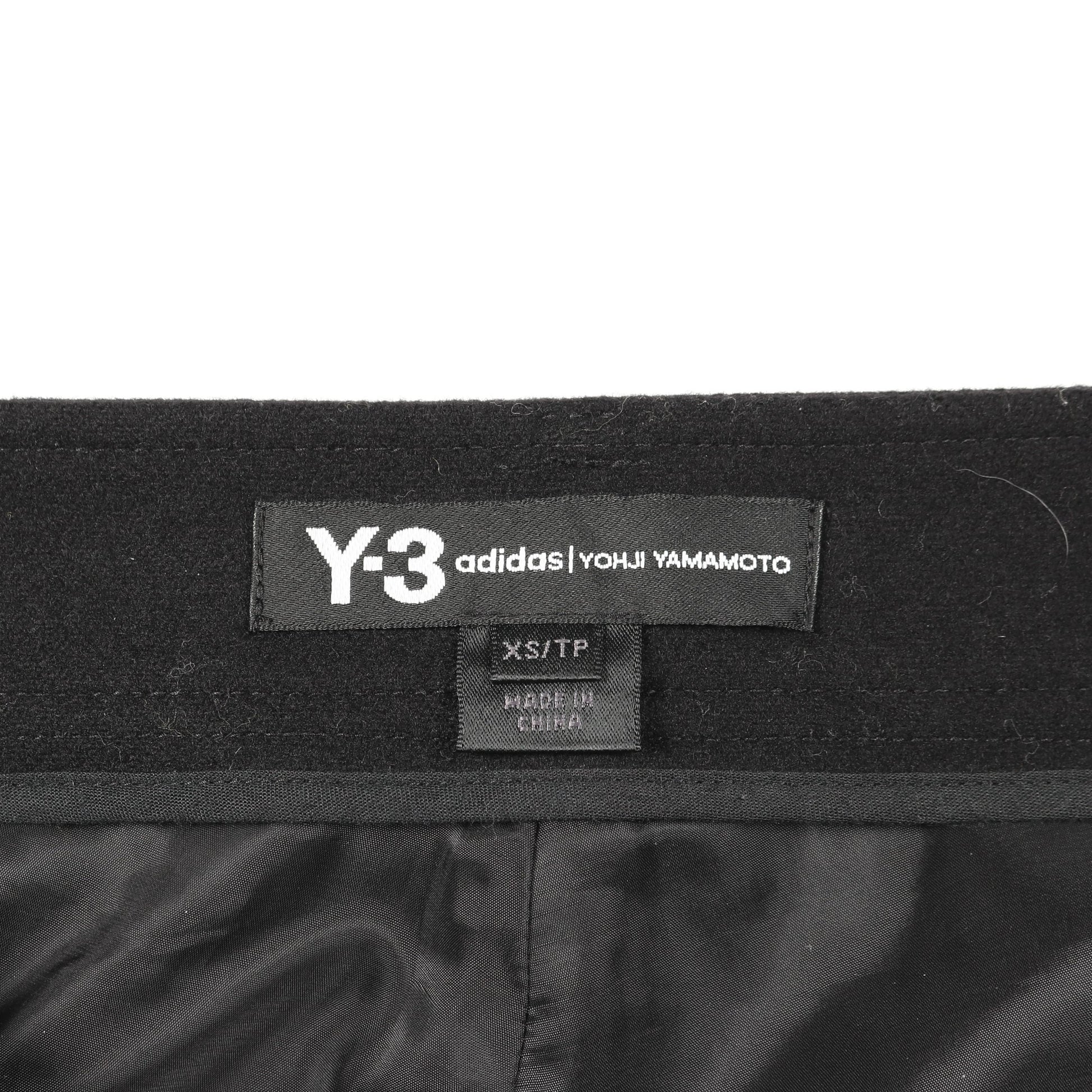 ショート サルエルパンツ ウール ブラック ワイスリー ボトムス Y-3