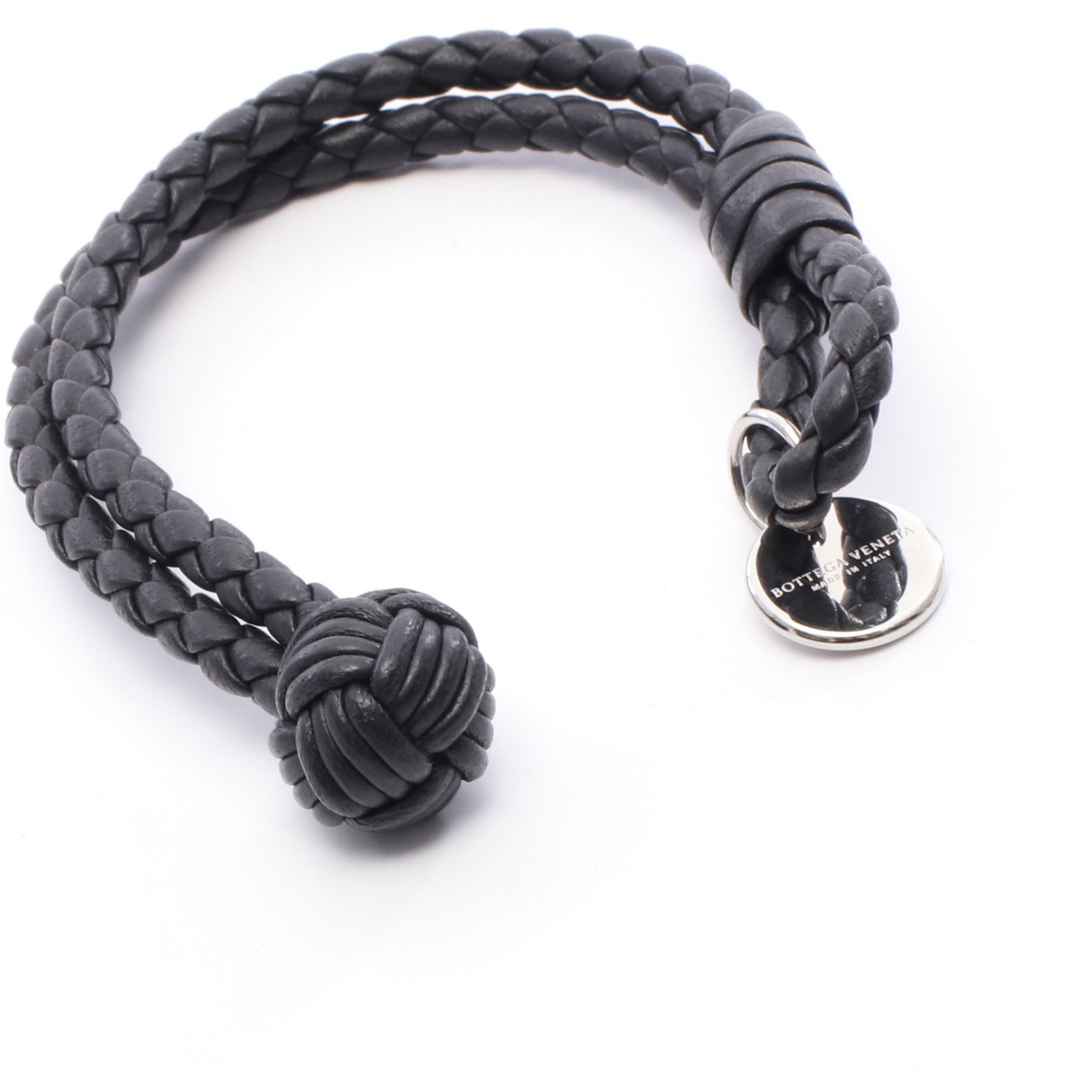 イントレチャート ブレスレット レザー ブラック ボッテガヴェネタ – RECLO