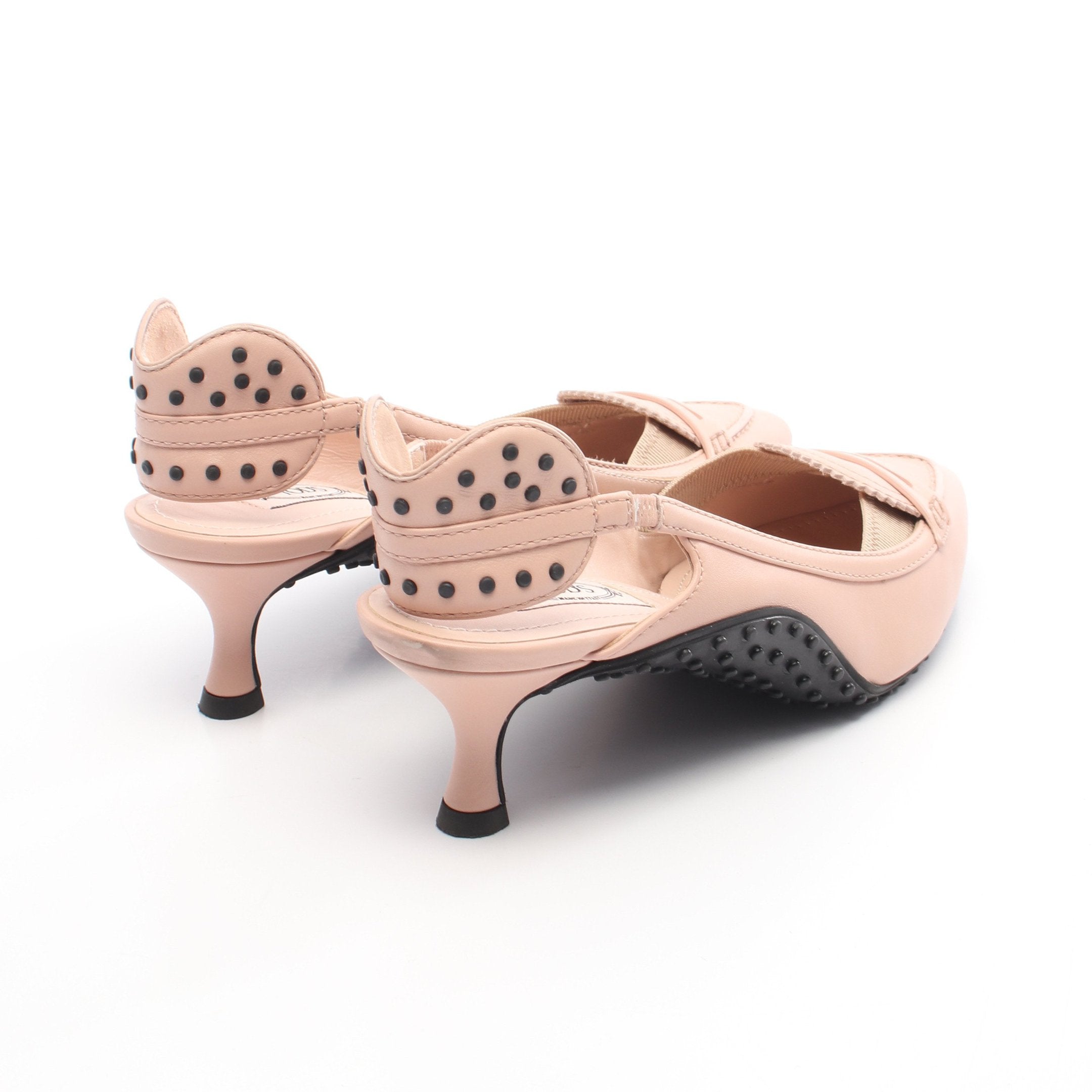 TOD'S × Alessandro dell'Acqua フラットシューズ TOD'S × Alessandro dell'Acqua T FACTORY パンプス レザー ピンク