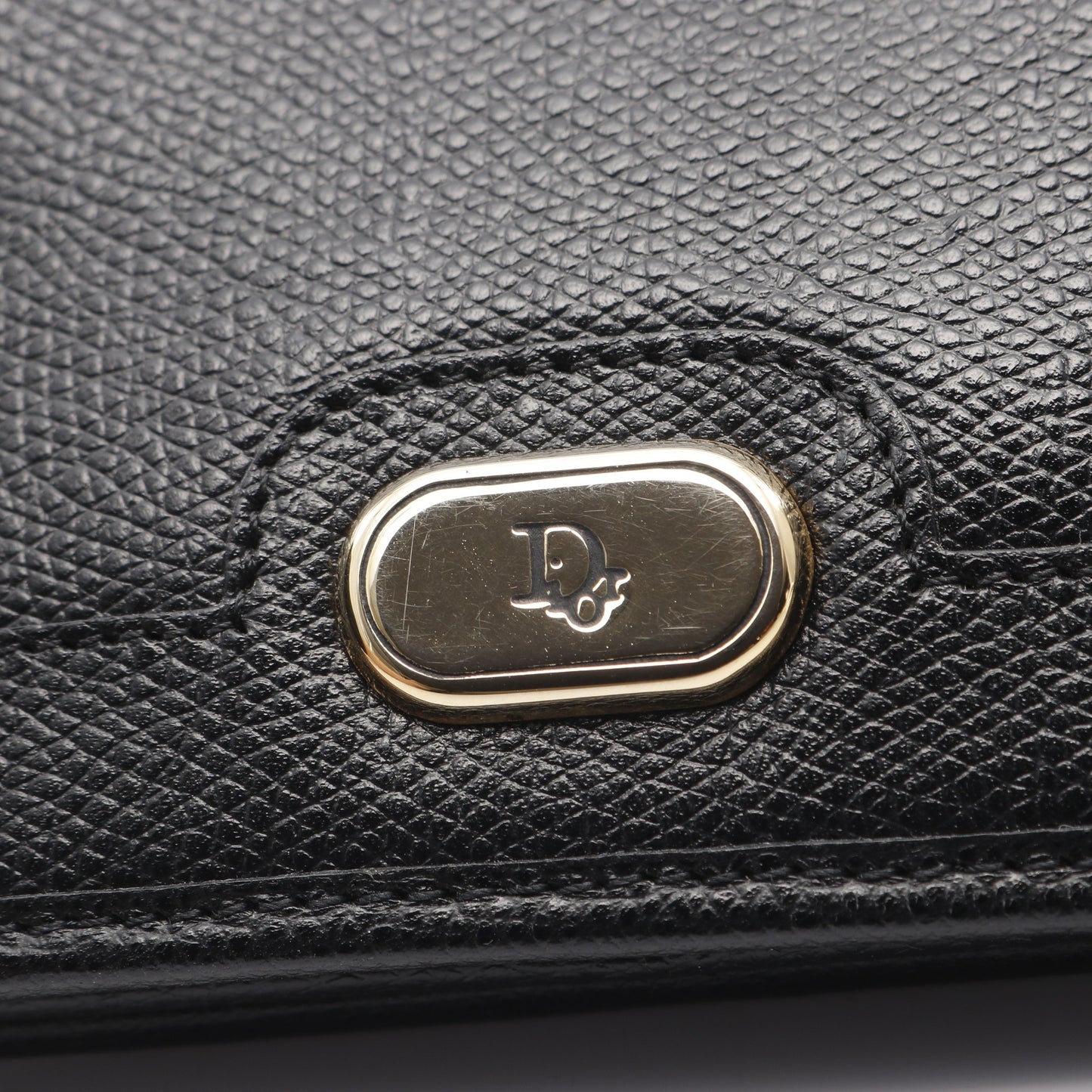 ハニカム ショルダーバッグ レザー ブラック クリスチャンディオール バッグ Christian Dior