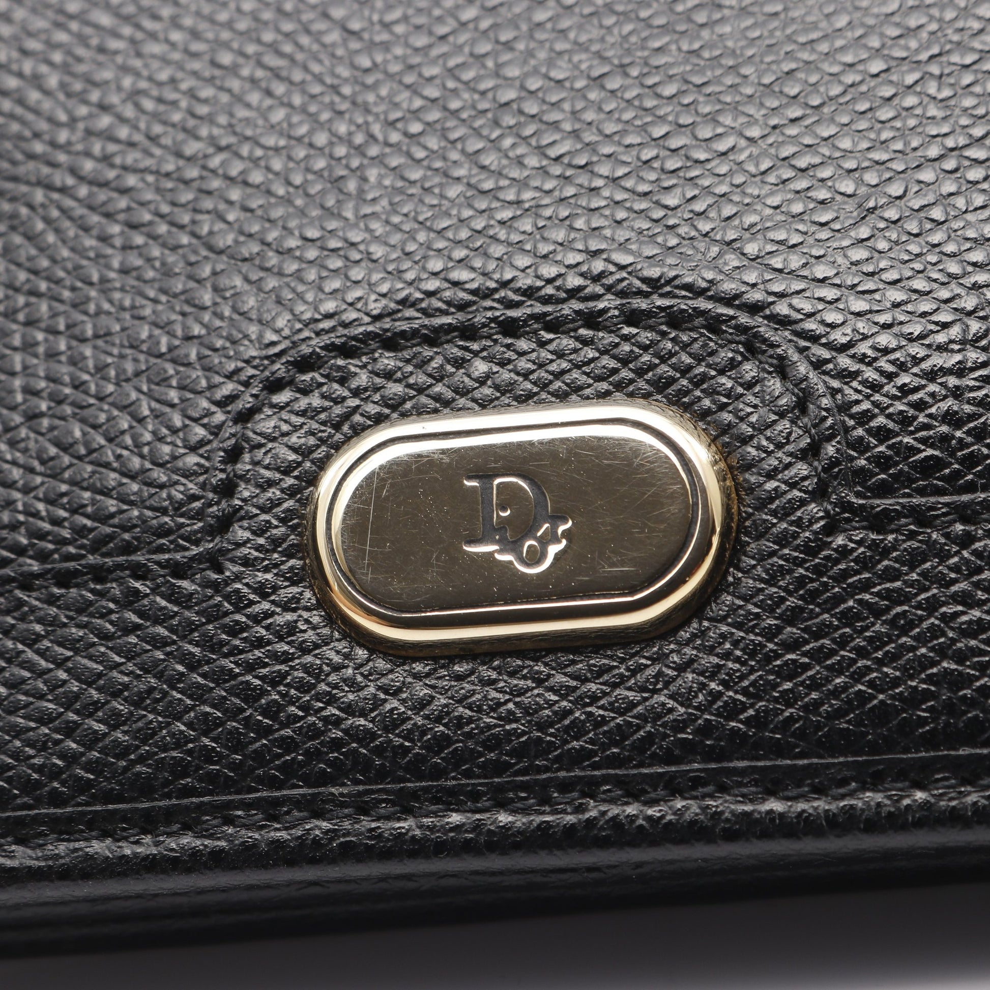 ハニカム ショルダーバッグ レザー ブラック クリスチャンディオール バッグ Christian Dior