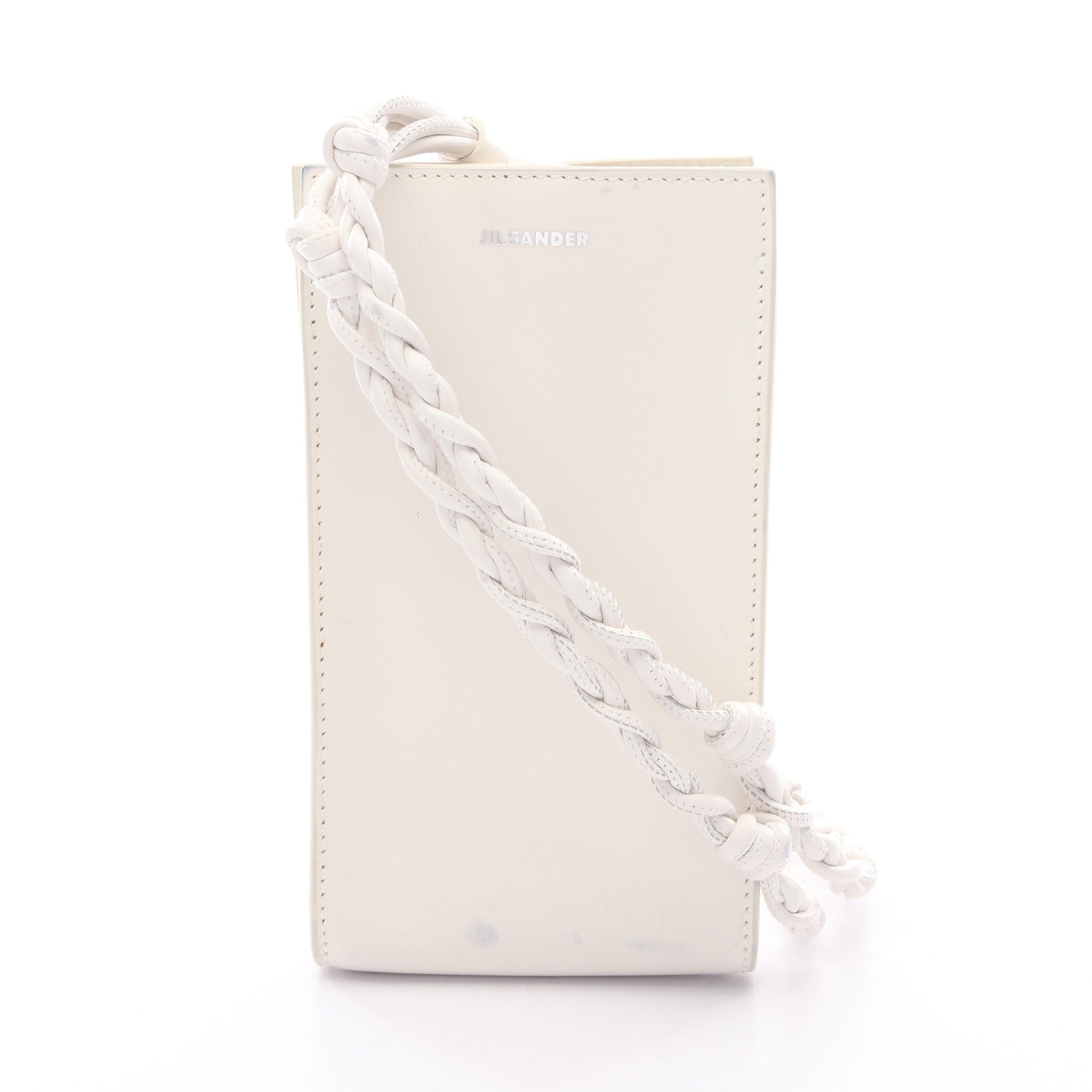 TANGLE タングル フォンケース ショルダーバッグ レザー オフホワイト ジルサンダー バッグ JIL SANDER