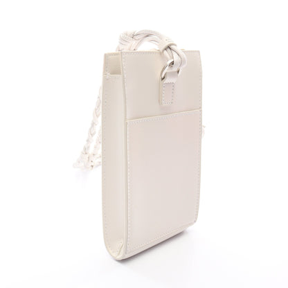 TANGLE タングル フォンケース ショルダーバッグ レザー オフホワイト ジルサンダー バッグ JIL SANDER