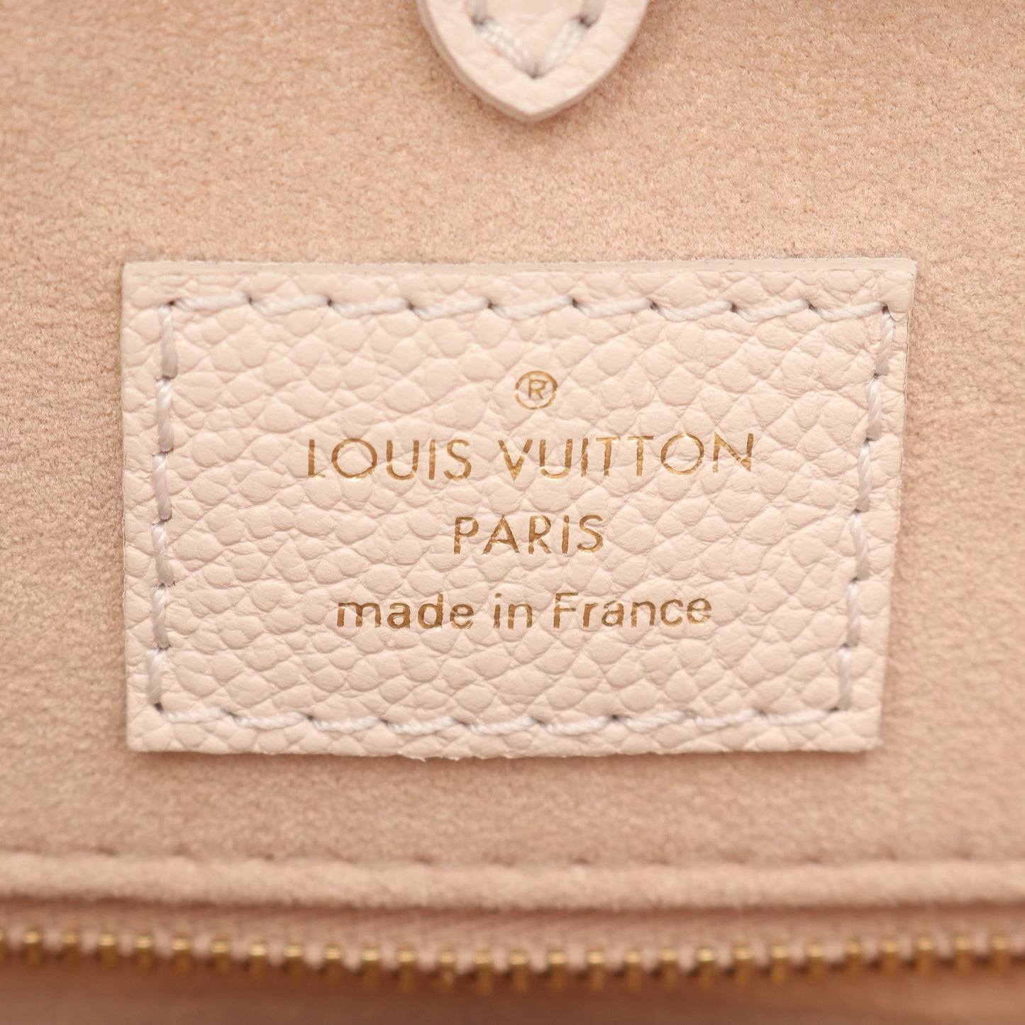 オンザゴーMM モノグラム アンプラント ハンドバッグ トートバッグ レザー カーキグリーン アイボリー 2WAY ルイヴィトン バッグ LOUIS VUITTON