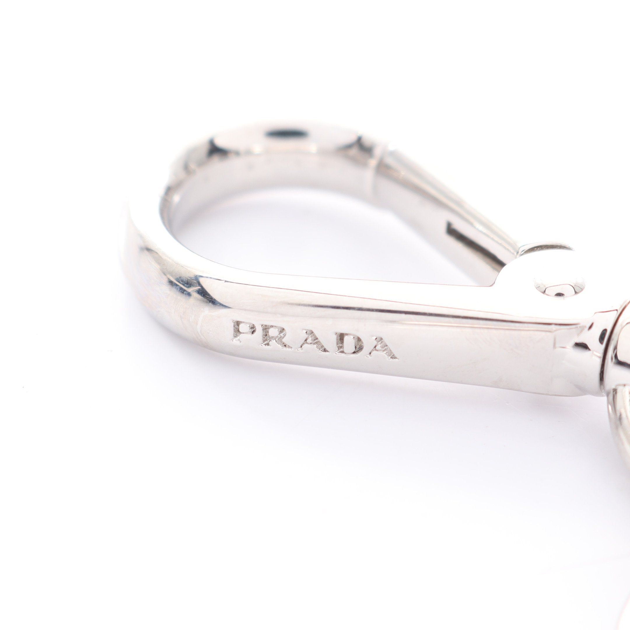 トライアングルロゴ キーリング キーホルダー シルバー ブラック