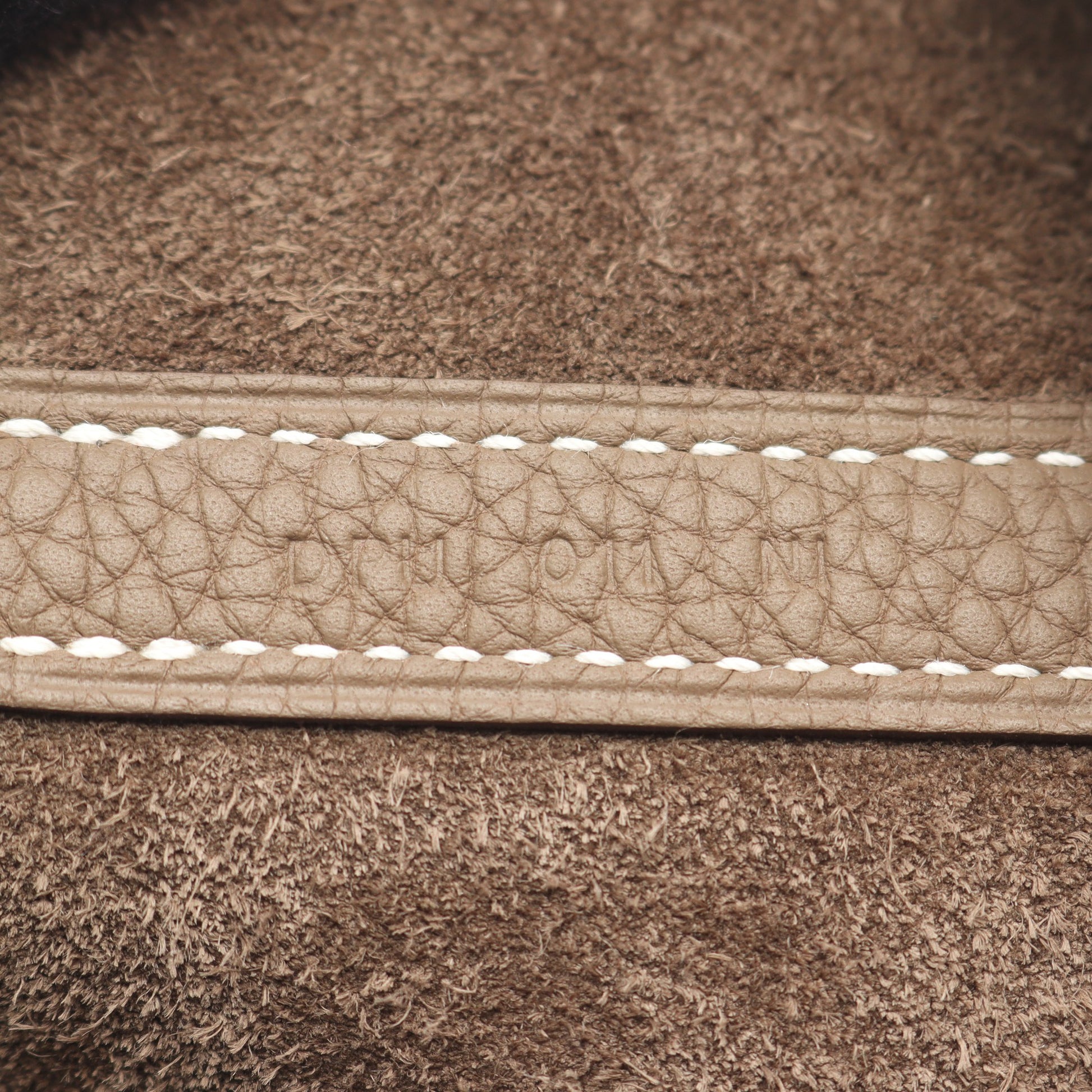 ピコタンロックMM エトゥープ ハンドバッグ トリヨンクレマンス グレーブラウン シルバー金具 D刻印 エルメス バッグ HERMES