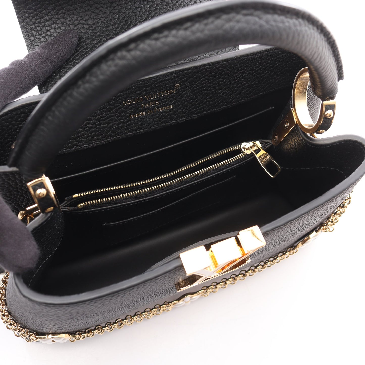 カプシーヌBB ノワール ハンドバッグ トリヨンレザー ブラック 2WAY ルイヴィトン バッグ LOUIS VUITTON