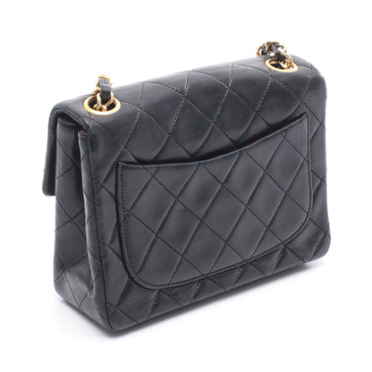 ミニマトラッセ チェーンショルダーバッグ ラムスキン ブラック ゴールド金具 シャネル バッグ CHANEL